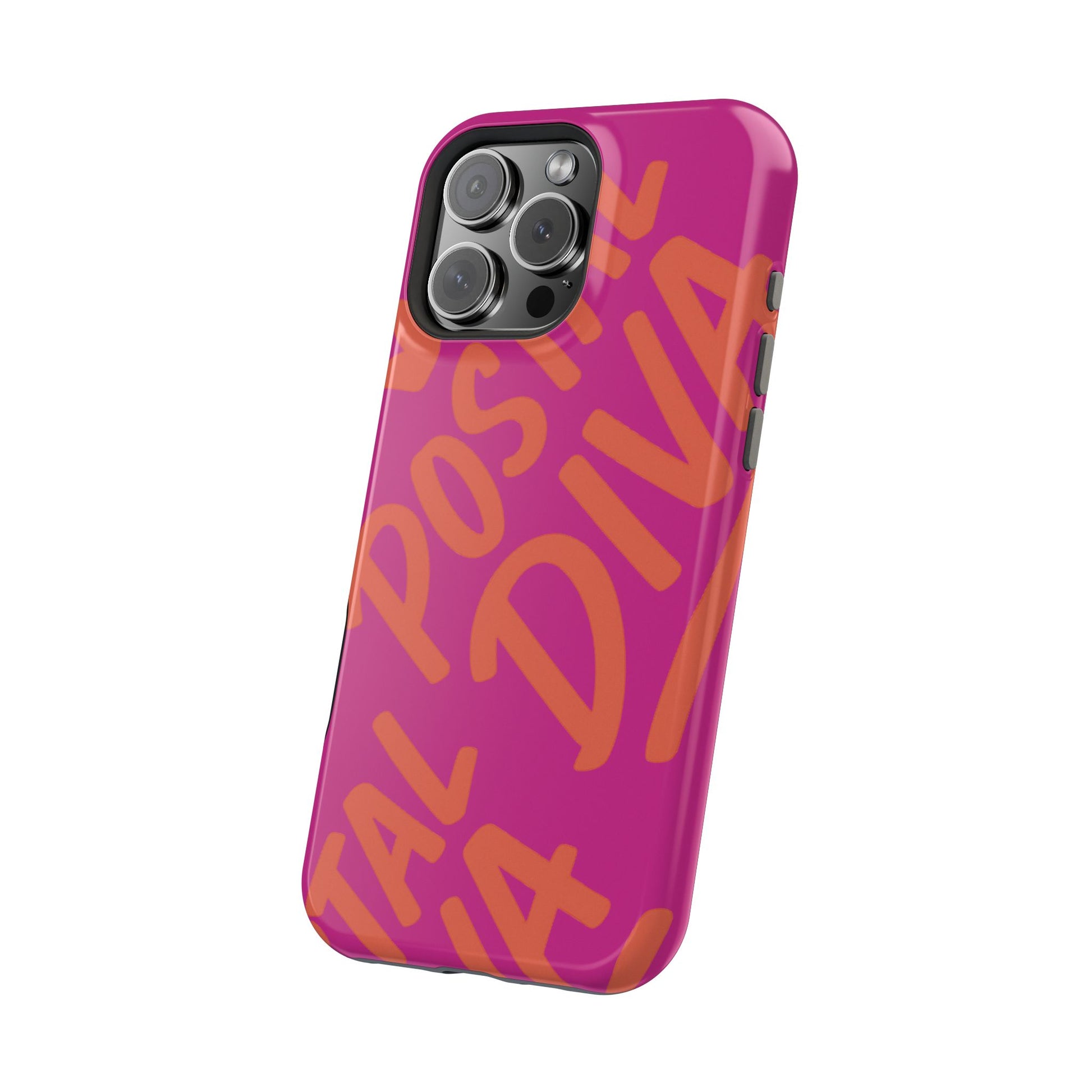 Postal Diva Magnetic Phone Case, Bold Colorful Phone Cover, Phone Case for Postal Divas, Unique Gift for Her, Trendy Smartphone Accessory