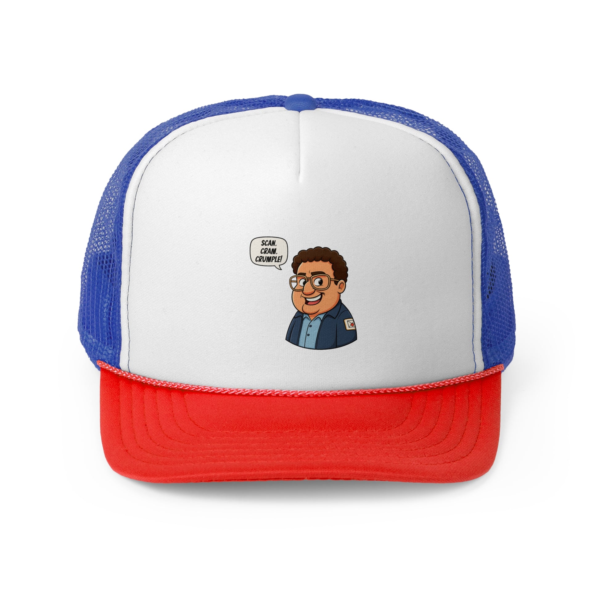 Whimsical Trucker Cap with Cartoon Design, Funny Hat for Casual Wear, Gift for Friends, Unique Cap for Summer Adventures