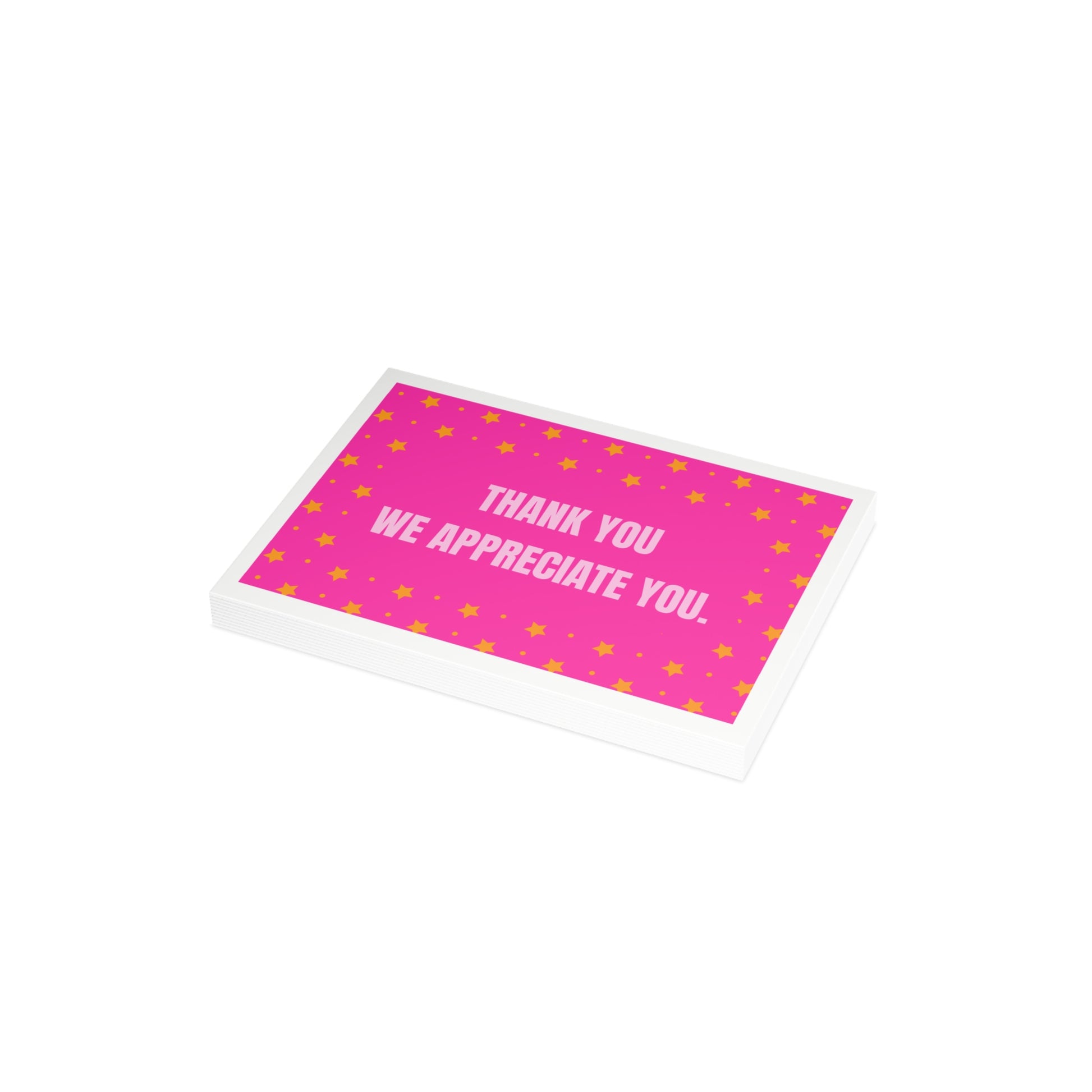 Thank You Card for Small Business Orders | Packaging Insert | Customer Appreciation Card | Cute Pink Star Design | Branding Insert