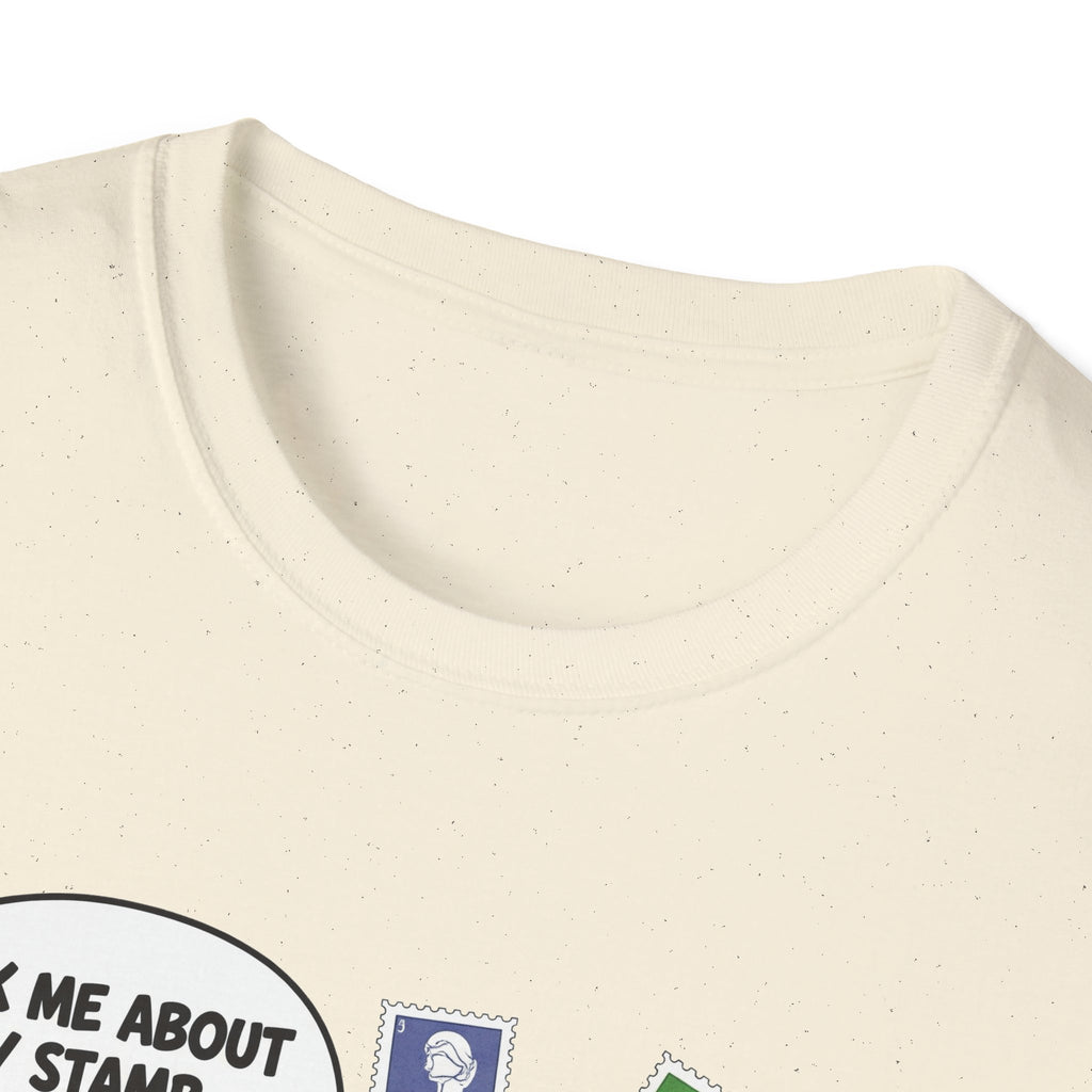 Funny Monkey T-Shirt, Ask Me About My Stamp Collection Tee, Gift for Stamp Collectors, Animal Lover Shirt, Humor Apparel