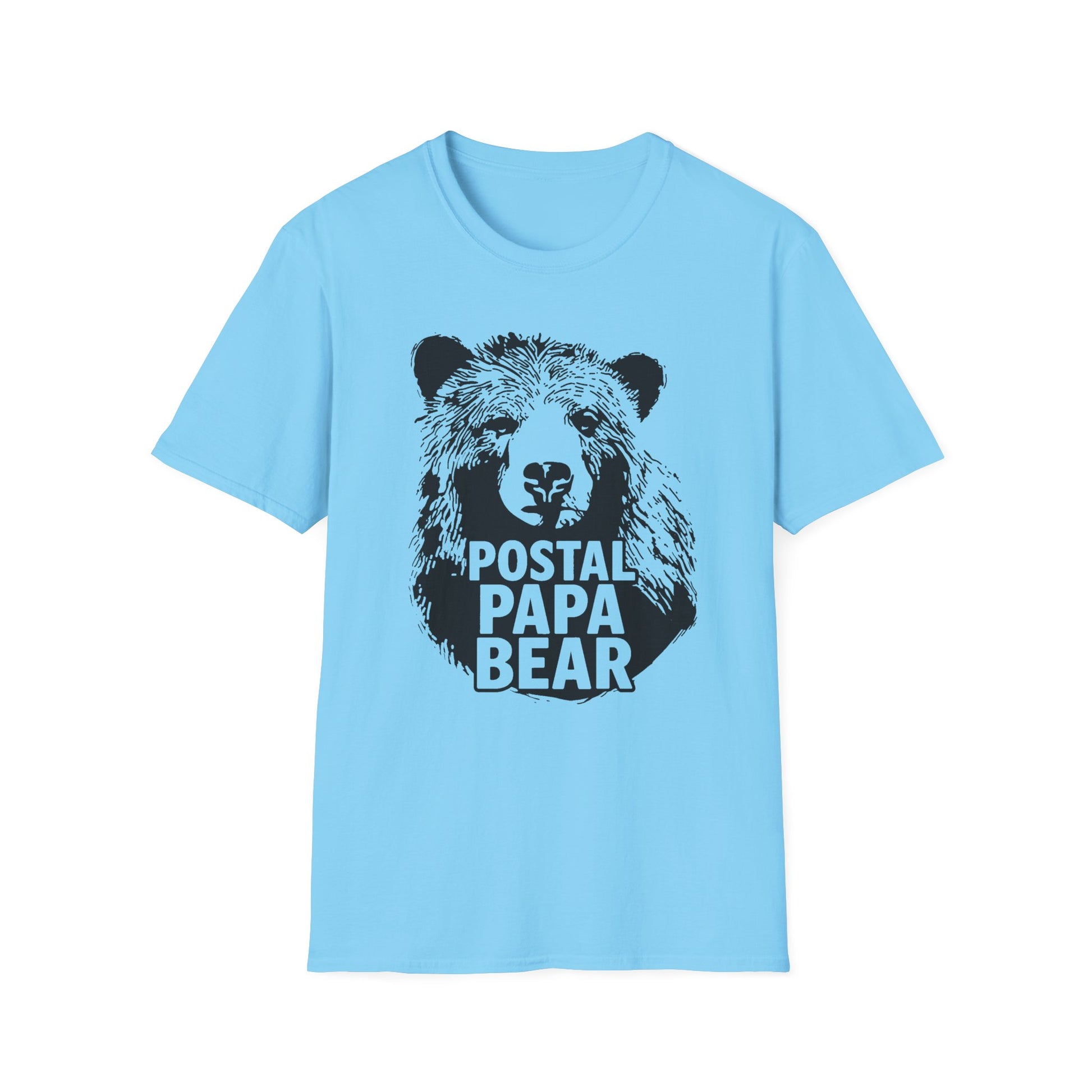 Postal Papa Bear Unisex T-Shirt | Cute Gift for Dads | Family Reunion T-Shirt | Casual Wear | Father's Day Tee | Unique Design