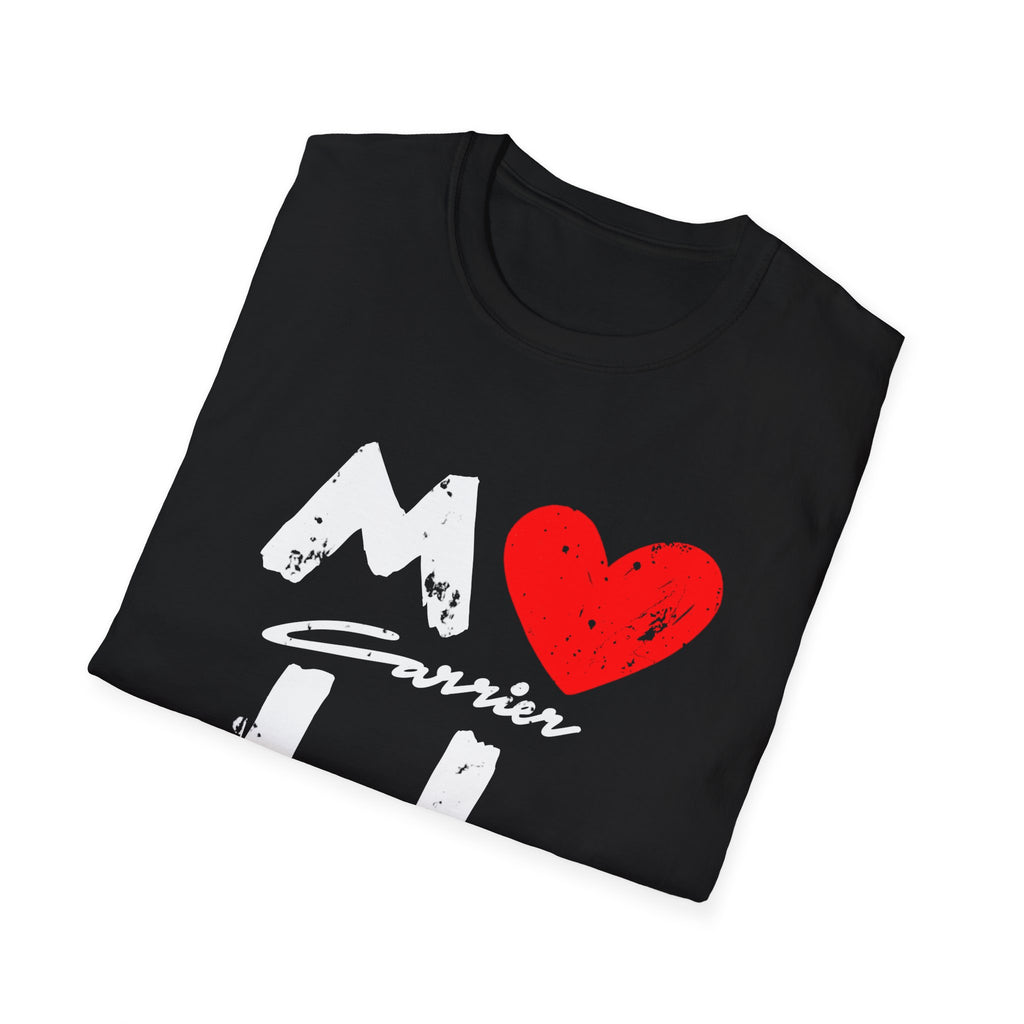 Mail Carrier Love T-Shirt, Unisex Softstyle Tee,  Postal Worker, Casual Gift for Him or Her, Perfect for Birthdays, Celebrations, Everyday Wear