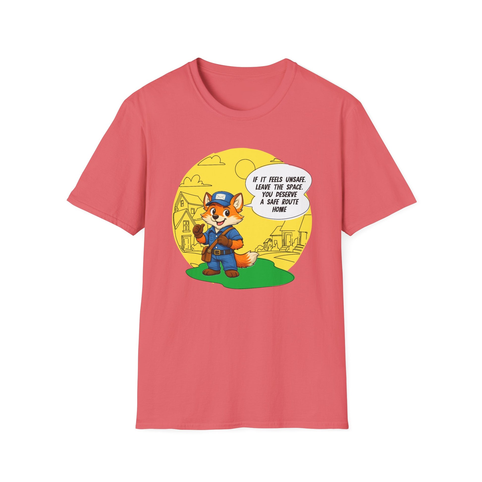 Safe Route Home – Delivery Worker Safety Awareness T-Shirt