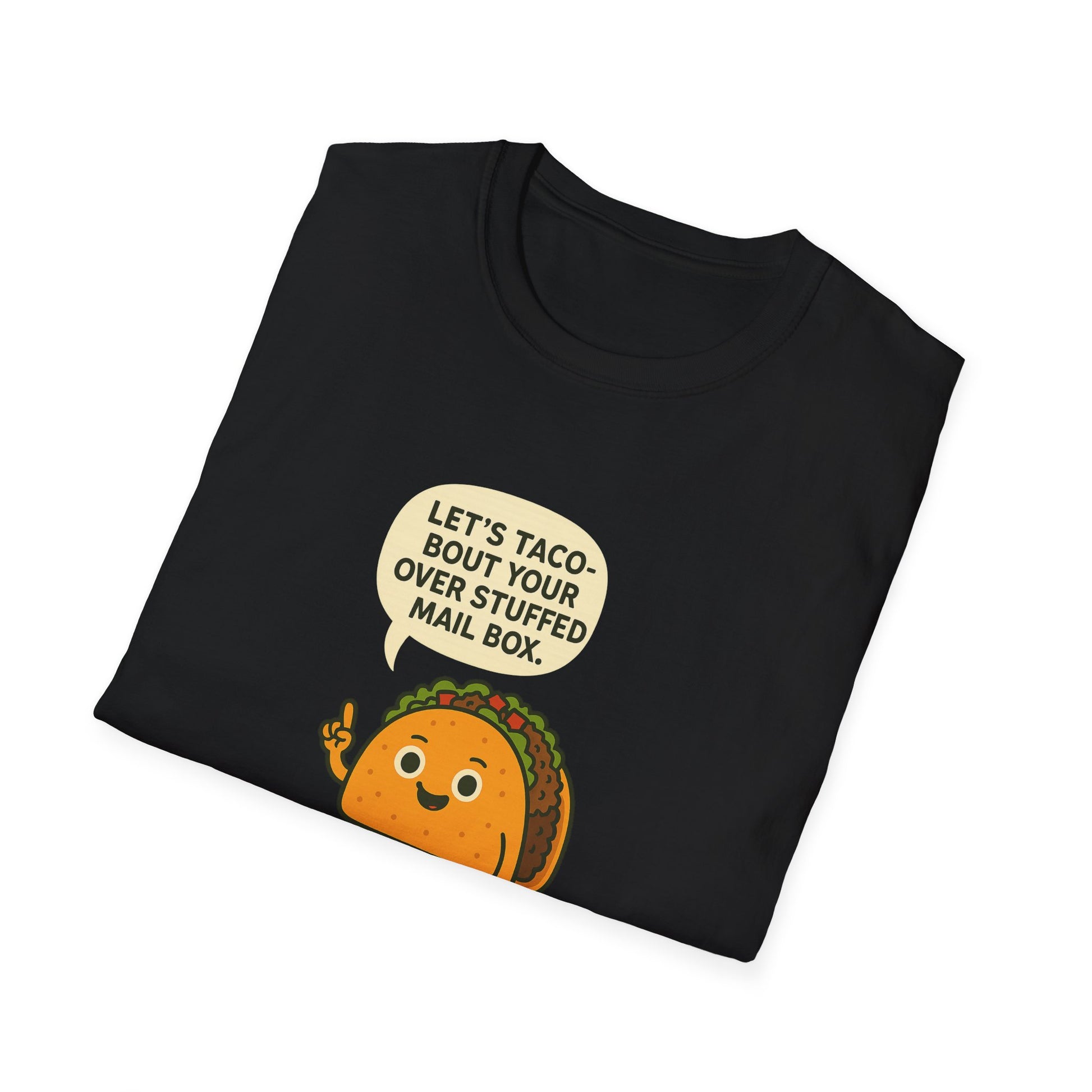 Let's Taco 'Bout It Unisex Softstyle T-Shirt | Fun Foodie Tee for Taco Lovers, Perfect Gift for Birthdays, Taco Tuesday, or Food Events
