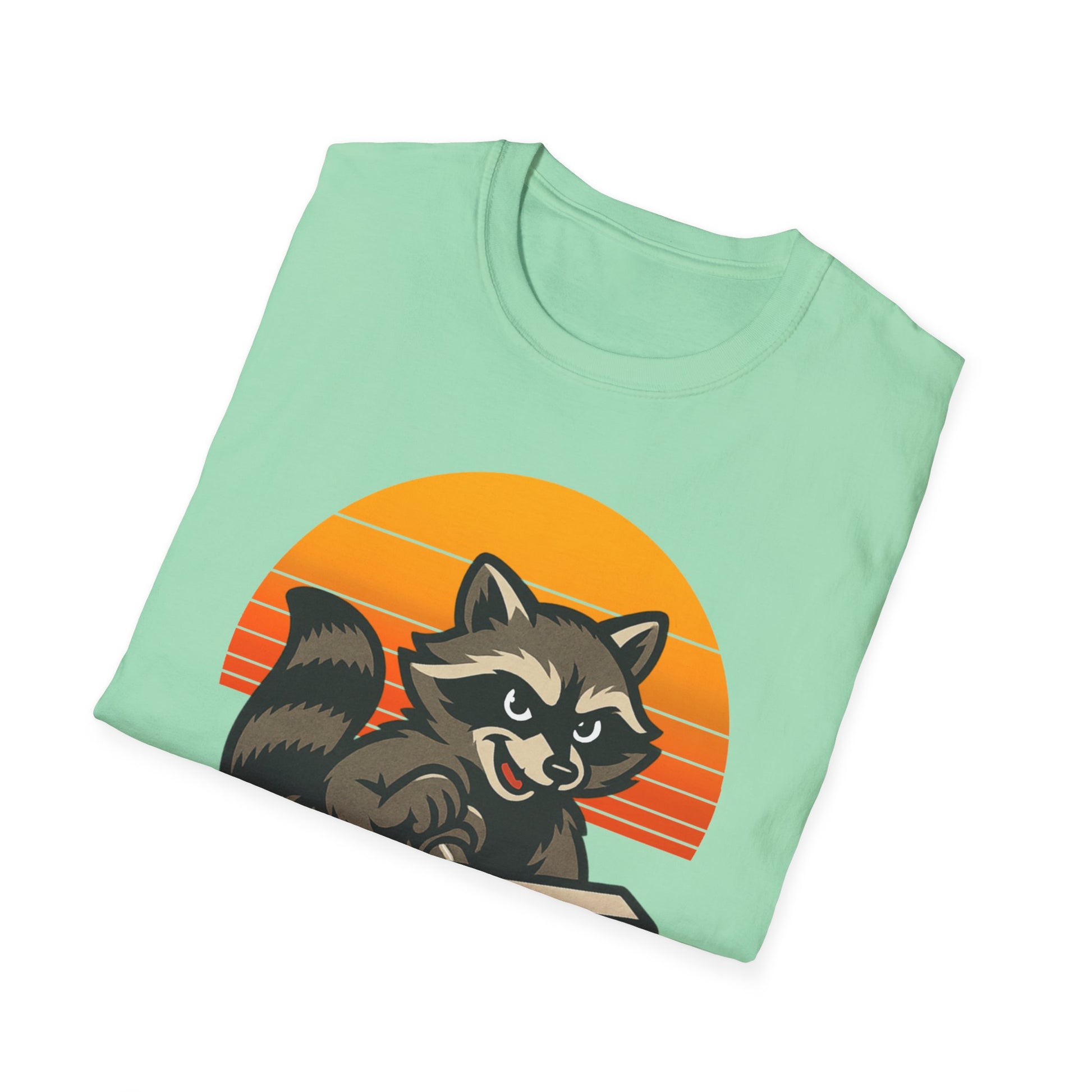 Retro Raccoon Returned T-Shirt, Unisex Graphic Postal Tee, Funny Animal Shirt, Gift for Animal Lovers, Postal Workers and Mail Carriers, Vintage Style Tee