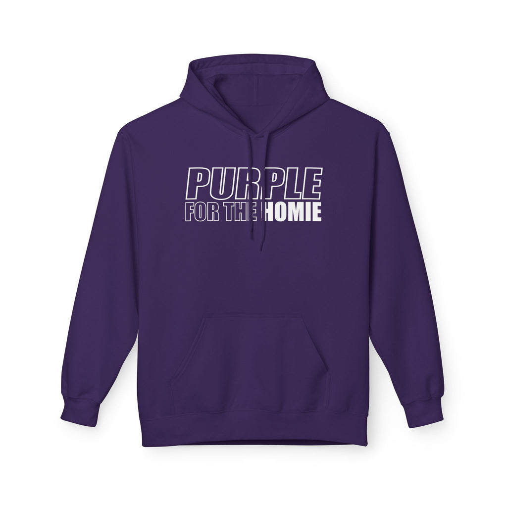 Purple For My Homie Hoodie — Awareness & Support Pullover