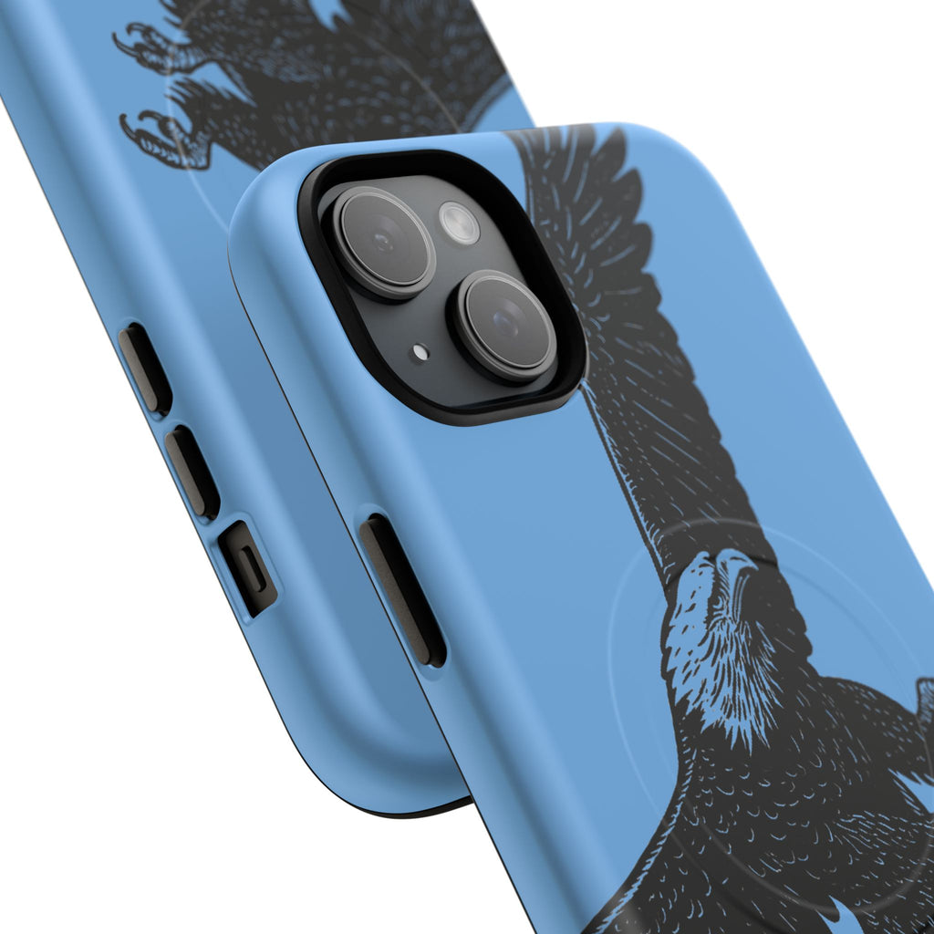 Eagle Flight Tough Magnetic Phone Case — Protective Magnetic Snap Cover with Soaring Eagle Design