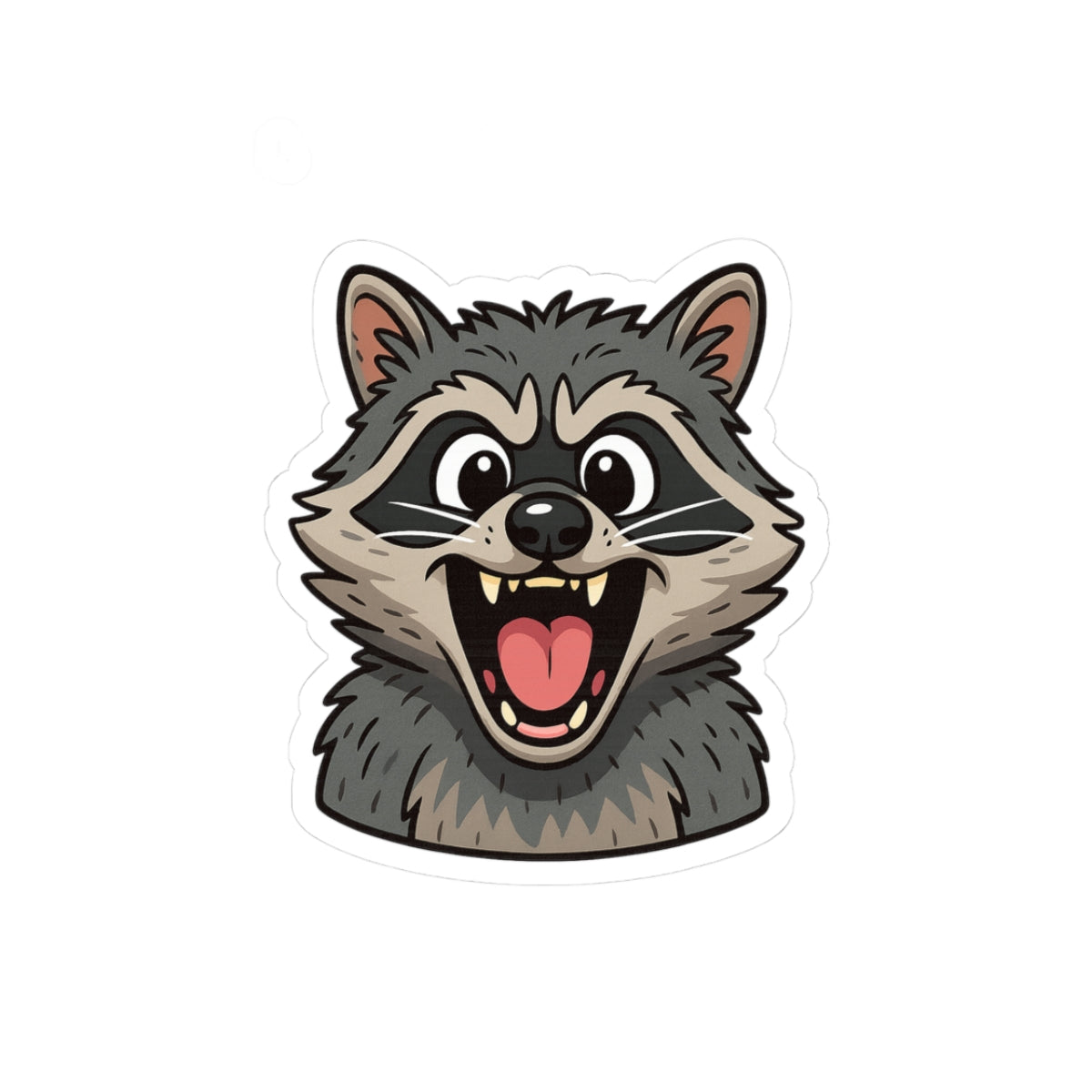 Playful Raccoon Kiss-Cut Stickers | Cute Animal Decals for Laptop, Journal, Water Bottle, Kids Room, Fun Gifts