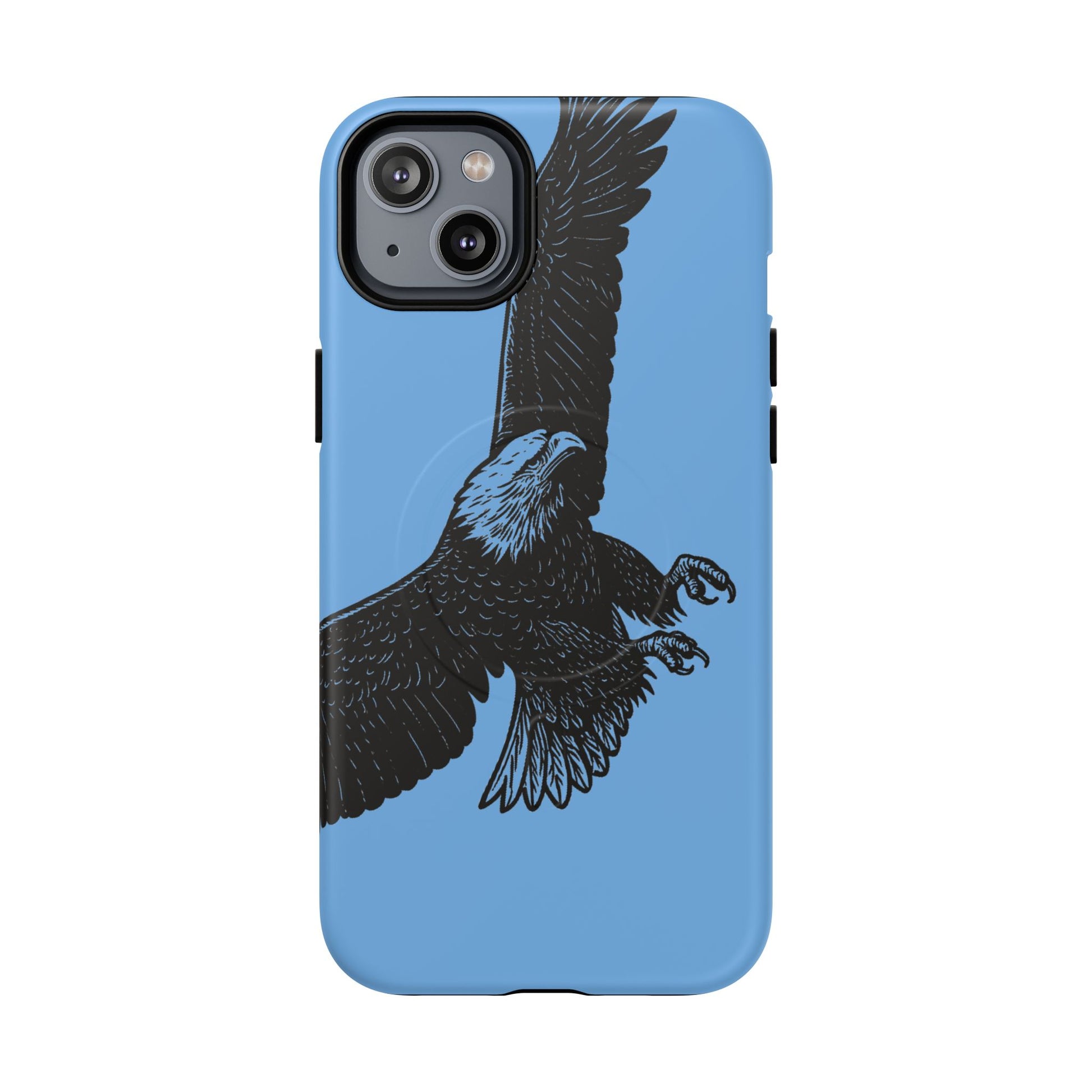 Eagle Flight Tough Magnetic Phone Case — Protective Magnetic Snap Cover with Soaring Eagle Design