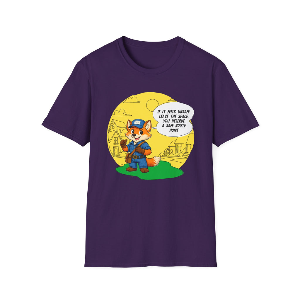 Safe Route Home – Delivery Worker Safety Awareness T-Shirt