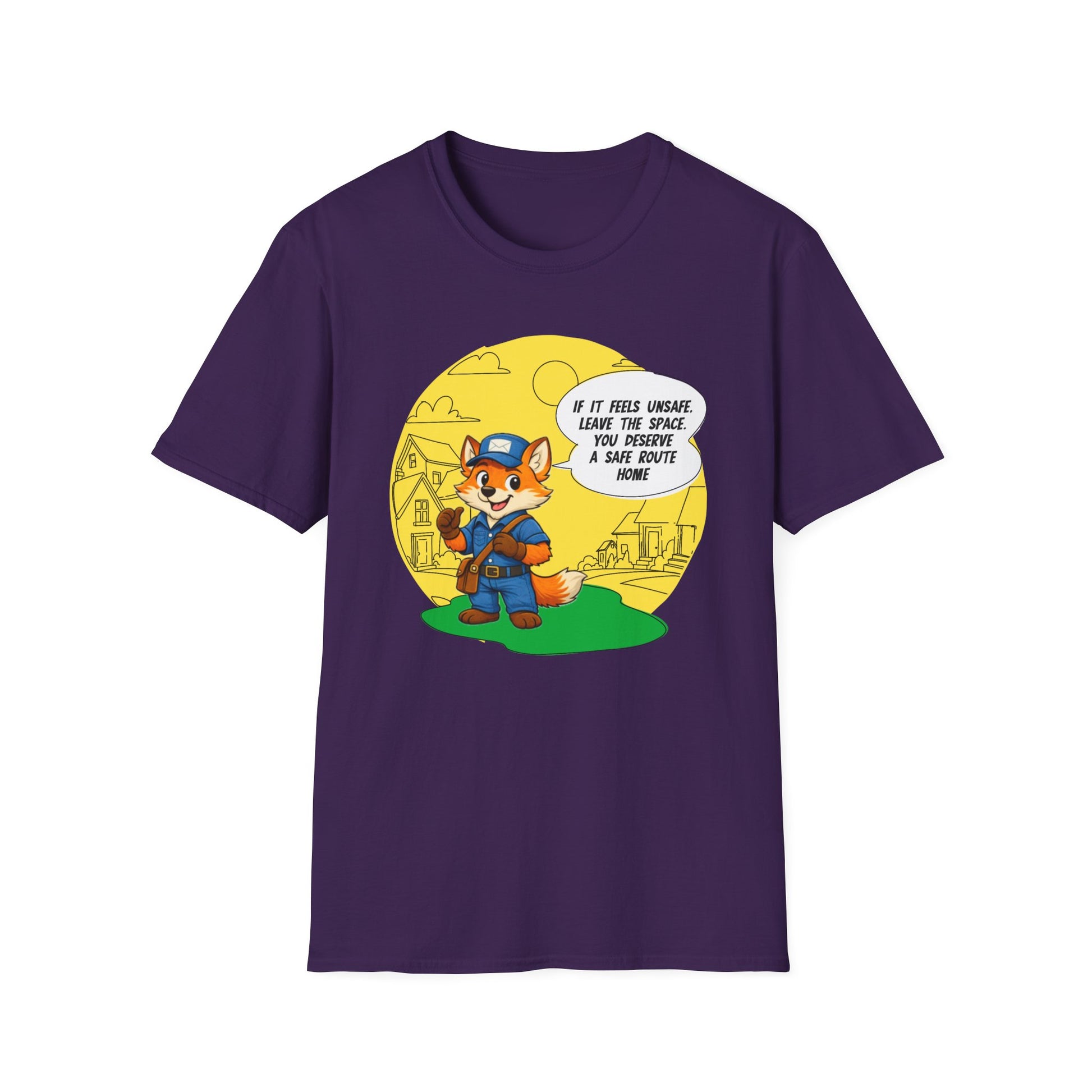 Safe Route Home – Delivery Worker Safety Awareness T-Shirt