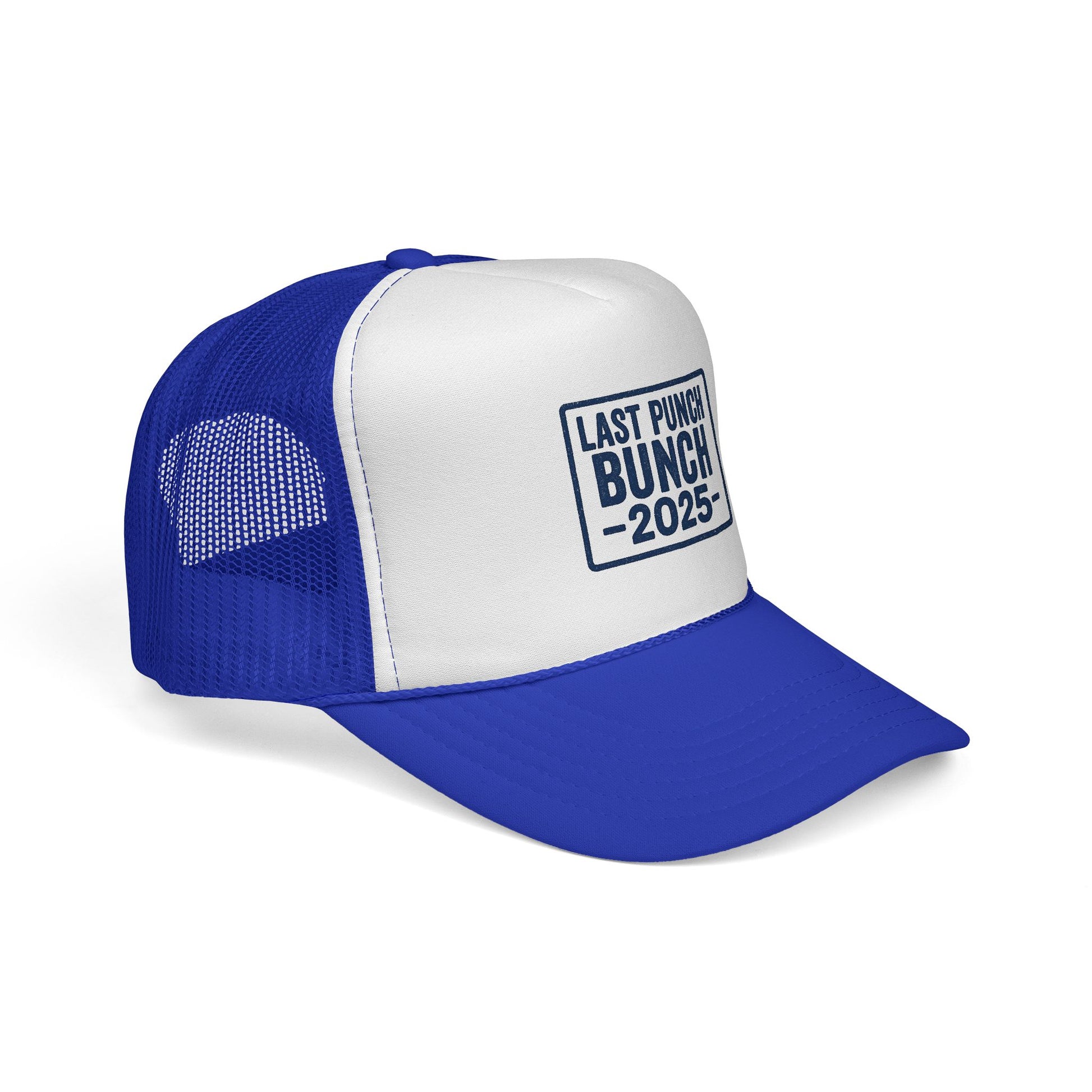 Last Punch Bunch 2025 Trucker Cap - Fun Casual Headwear for Celebrations, Retirement Gifts, Gifts For Postal Workers