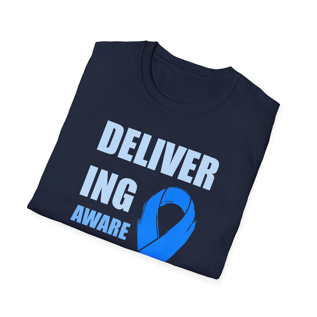 Prostate Cancer Awareness Shirt – Delivering Awareness Light Blue Ribbon Support Tee