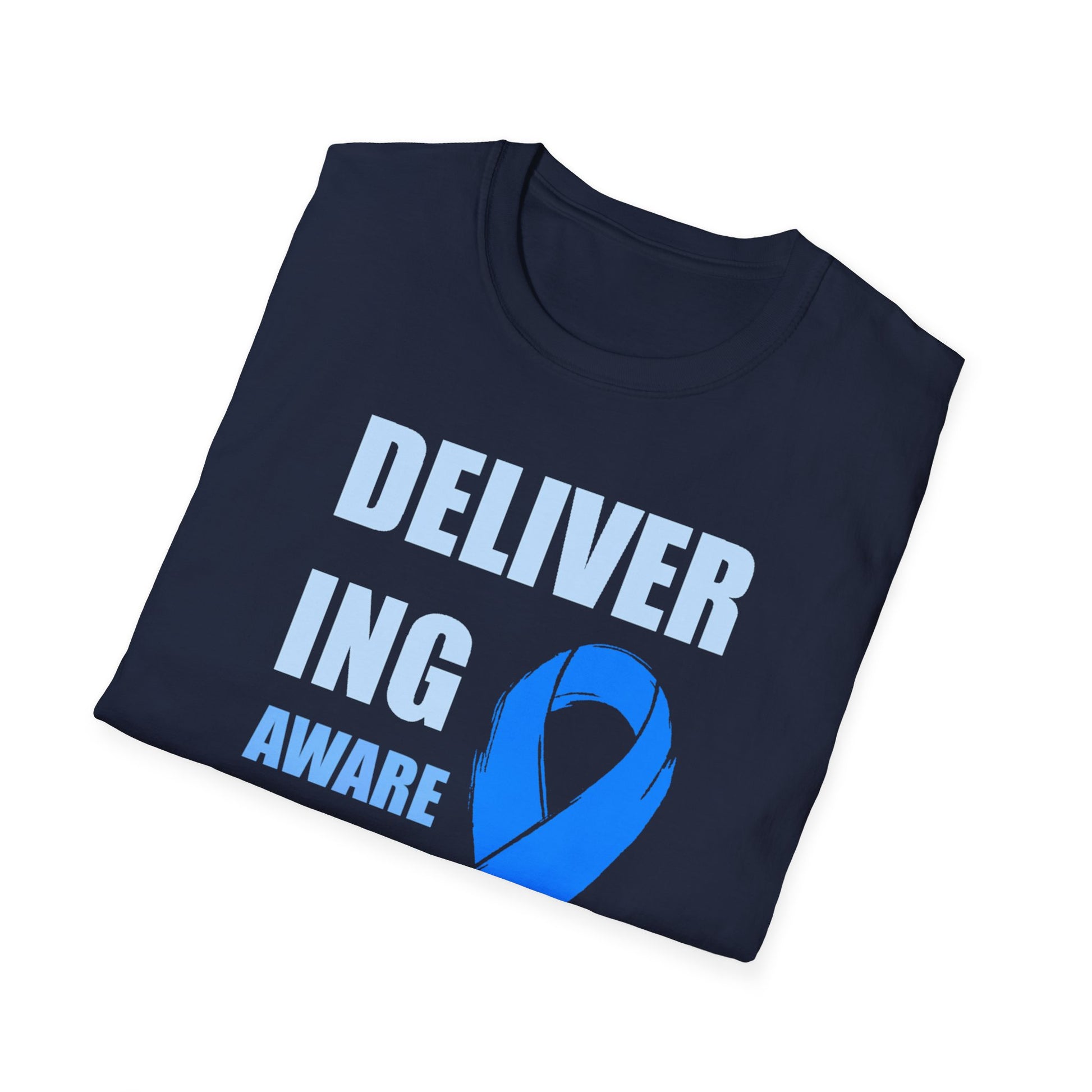 Prostate Cancer Awareness Shirt – Delivering Awareness Light Blue Ribbon Support Tee