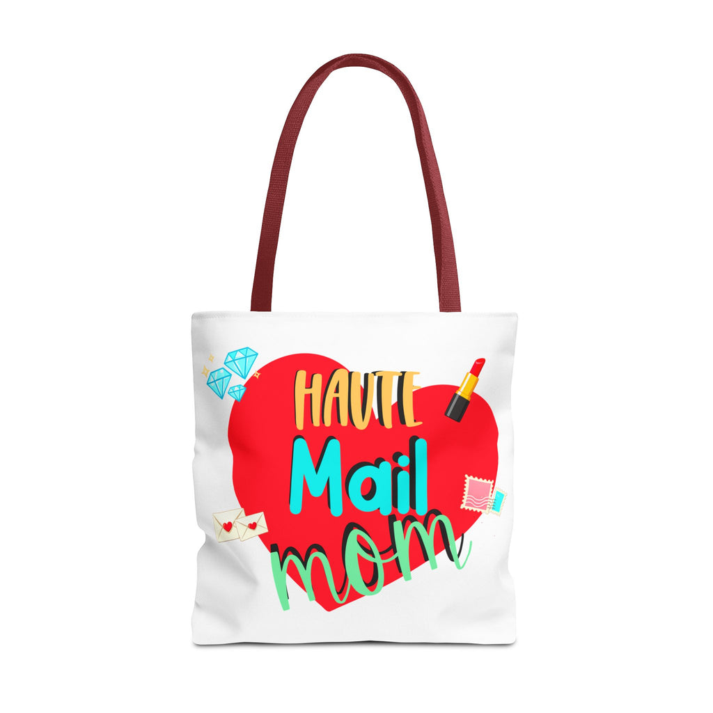 Tote Bag — "Haut Mail Mom" Heart Design Tote for Postal & Mom Gifts