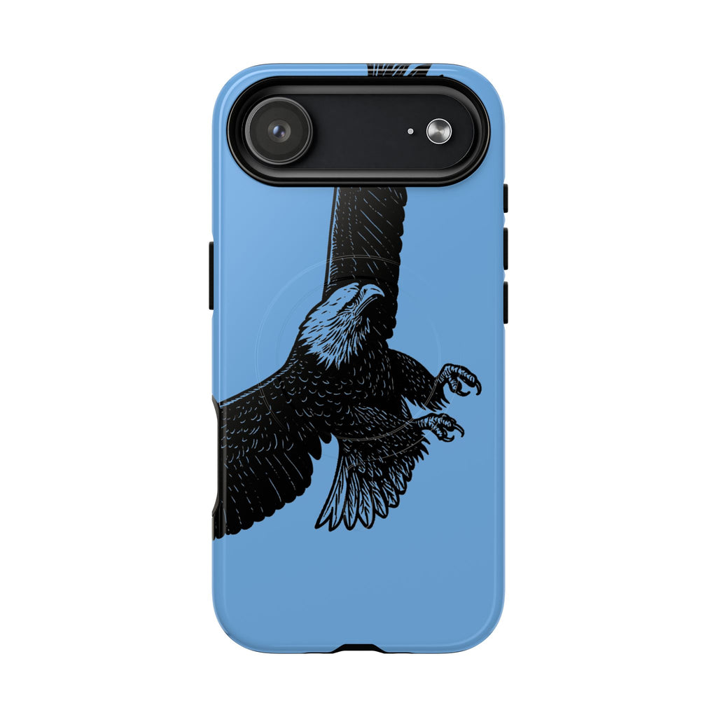 Eagle Flight Tough Magnetic Phone Case — Protective Magnetic Snap Cover with Soaring Eagle Design