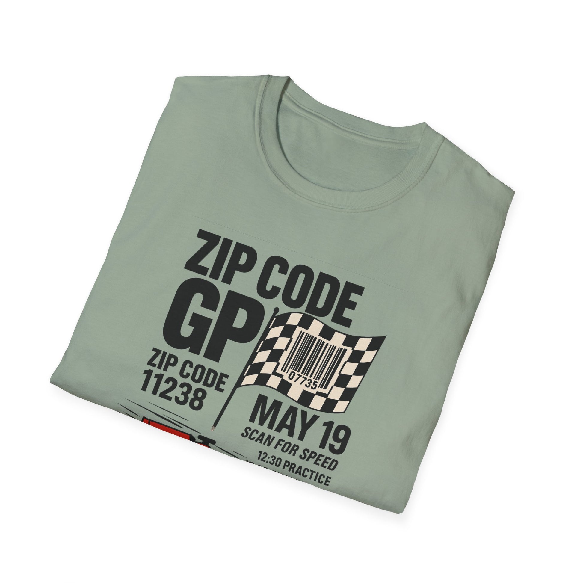 Racing Day Unisex Softstyle T-Shirt, Car Lovers Gift, Motorsports Tee, Race Day Apparel, Personalized Racing Shirt