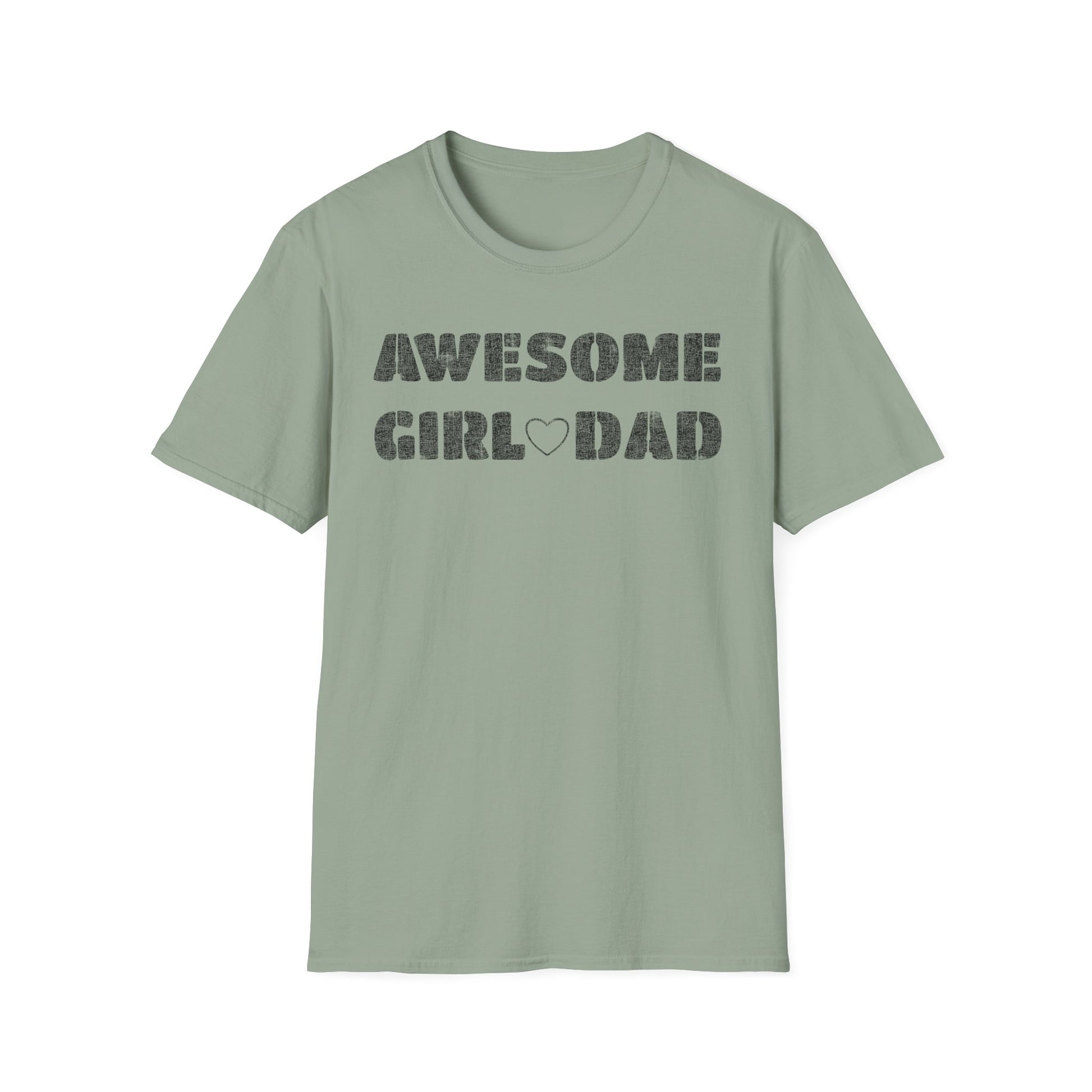 Awesome Girl Dad T-Shirt — Vintage Stencil Father’s Day Tee