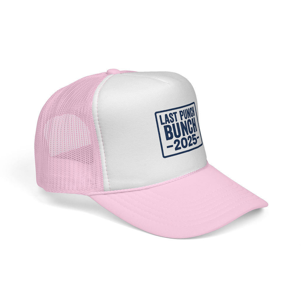 Last Punch Bunch 2025 Trucker Cap - Fun Casual Headwear for Celebrations, Retirement Gifts, Gifts For Postal Workers
