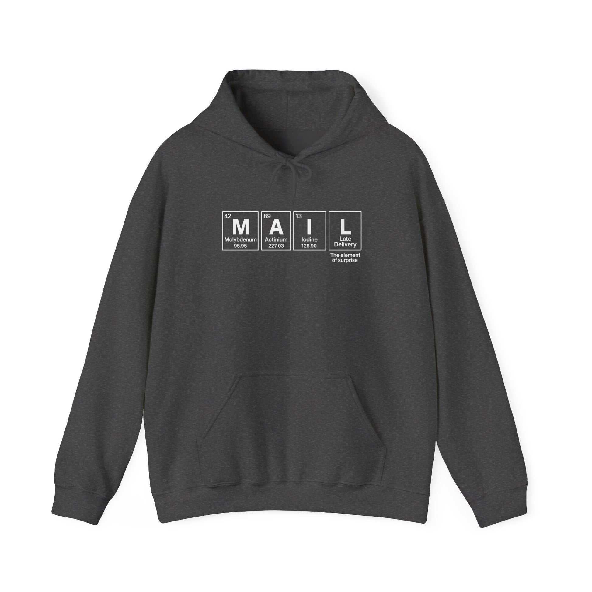 Mail Hoodie, Science Lover Gift, Unisex Sweatshirt, Chemistry Humor, Perfect for Birthdays, Holidays, Cozy Apparel, Postal Hoodies