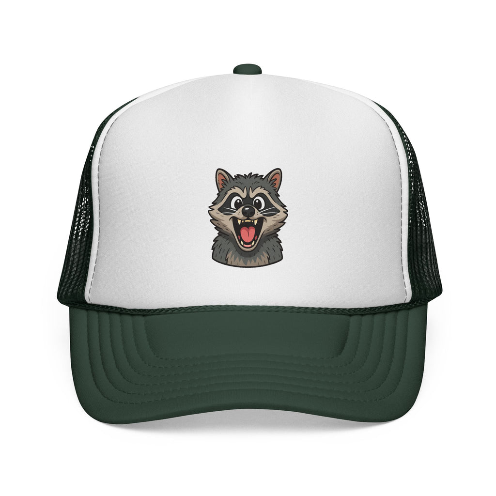 Raccoon Trucker Cap, Fun Animal Hat, Gift for Nature Lovers, Stylish Summer Accessory, Outdoor Events, Animal Lovers Hat