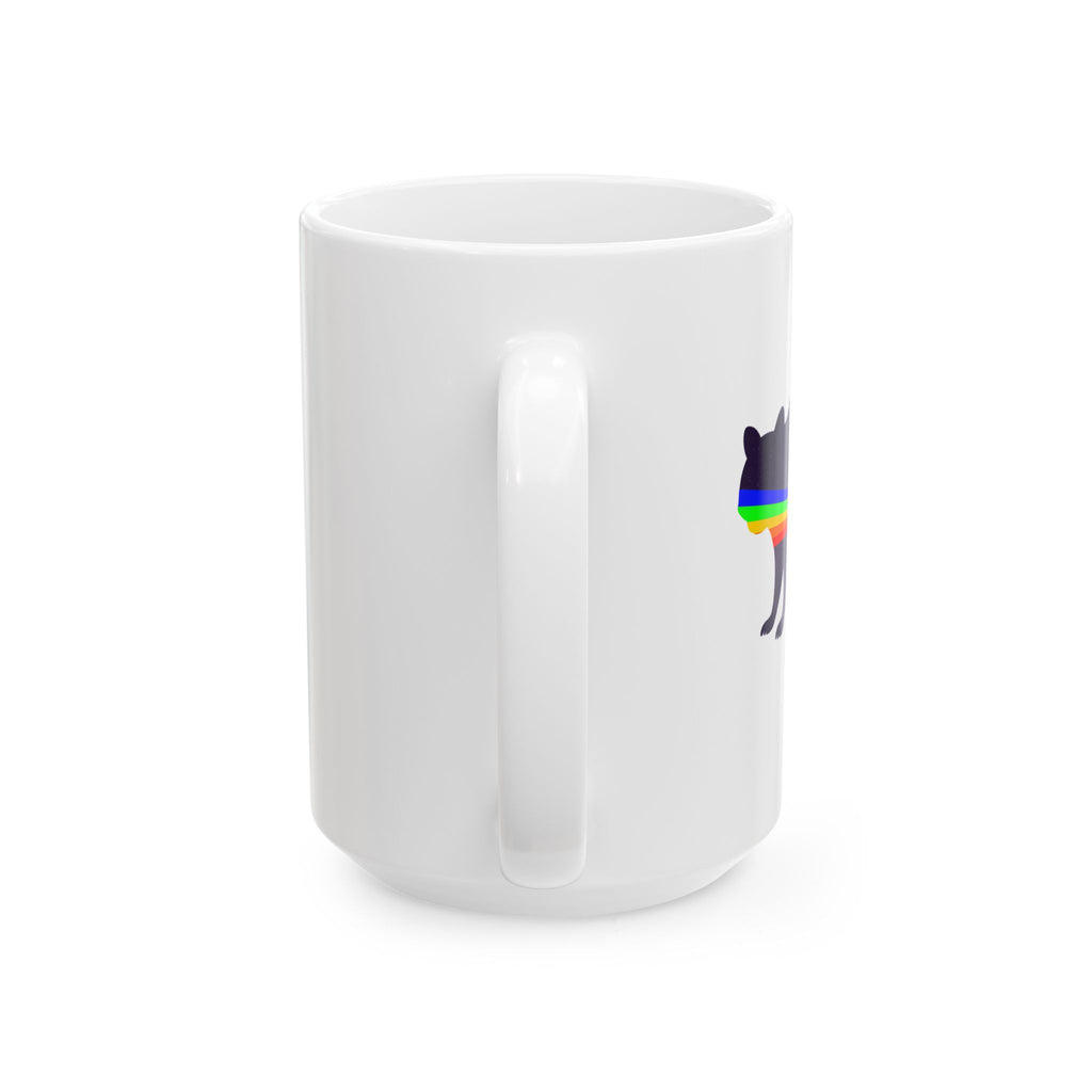 Retro Rainbow Elephant Mug, Unique Gift, Coffee Cup for Animal Lovers, Birthday Present, Home Décor, Fun Drinkware