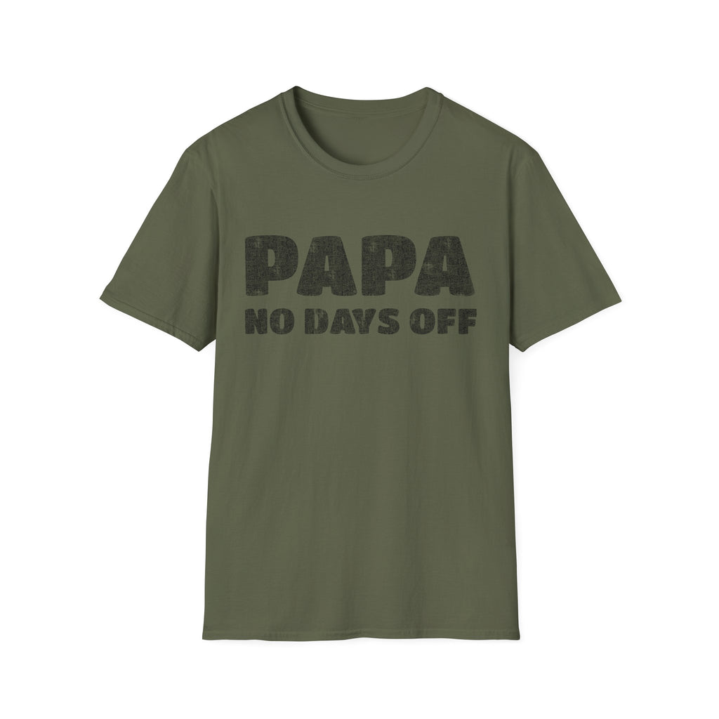 Papa No Days Off — Distressed Vintage Father’s Day Tee