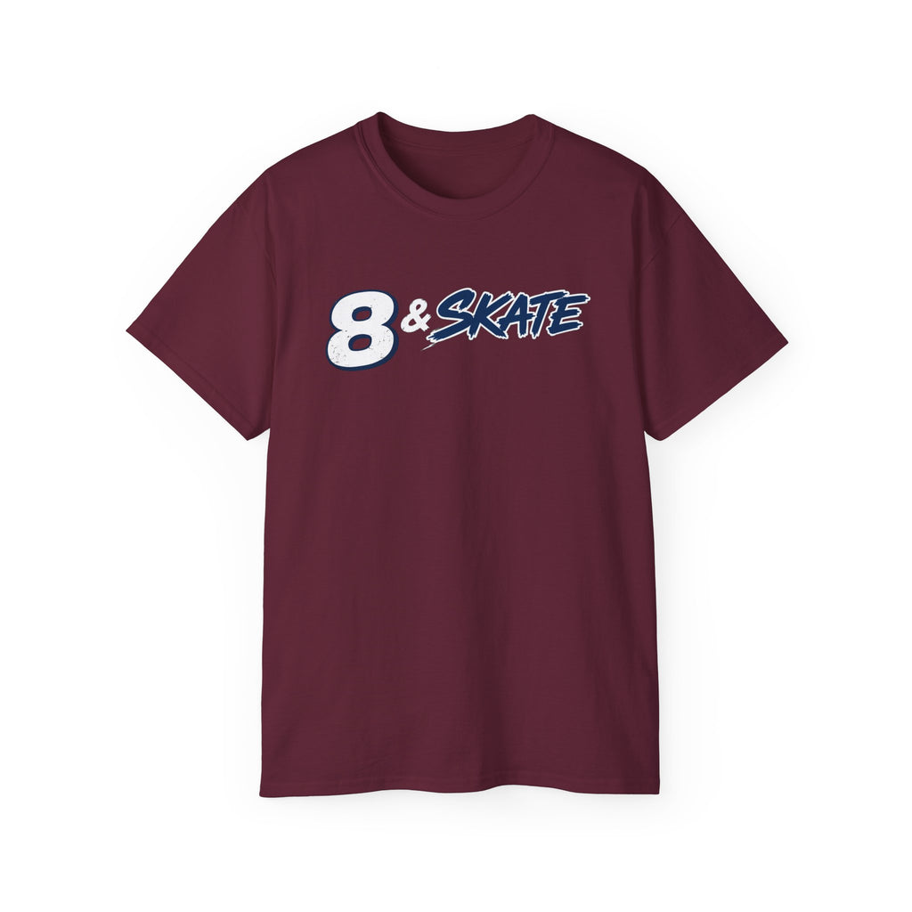 8 & Skate Graphic Tee — Retro Skateboarding Shirt