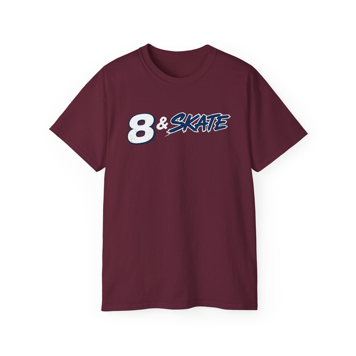 8 & Skate Graphic Tee — Retro Skateboarding Shirt