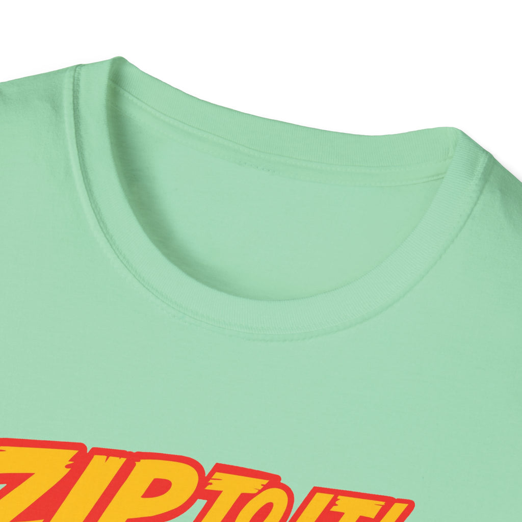 Race-Themed Unisex Softstyle T-Shirt | 'ZIP TO IT' Graphic Tee, Perfect for Car Lovers, Birthday Gift, Motorsport Fans, Casual Wear