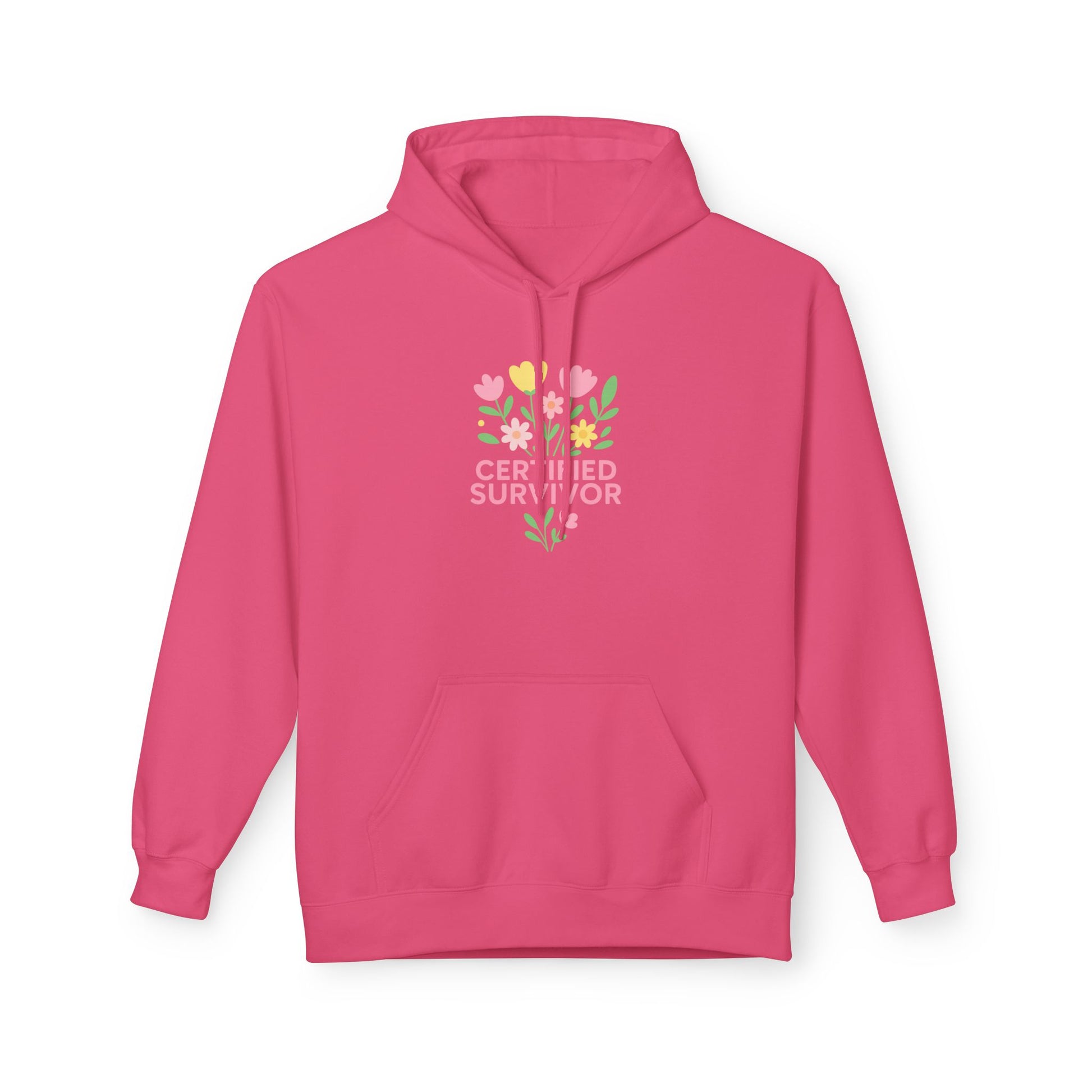 Certified Survivor Floral Hoodie | Motivational Gift, Unisex Fleece Sweatshirt, Cancer Awareness Apparel, Comfort Wear, Inspirational [...]