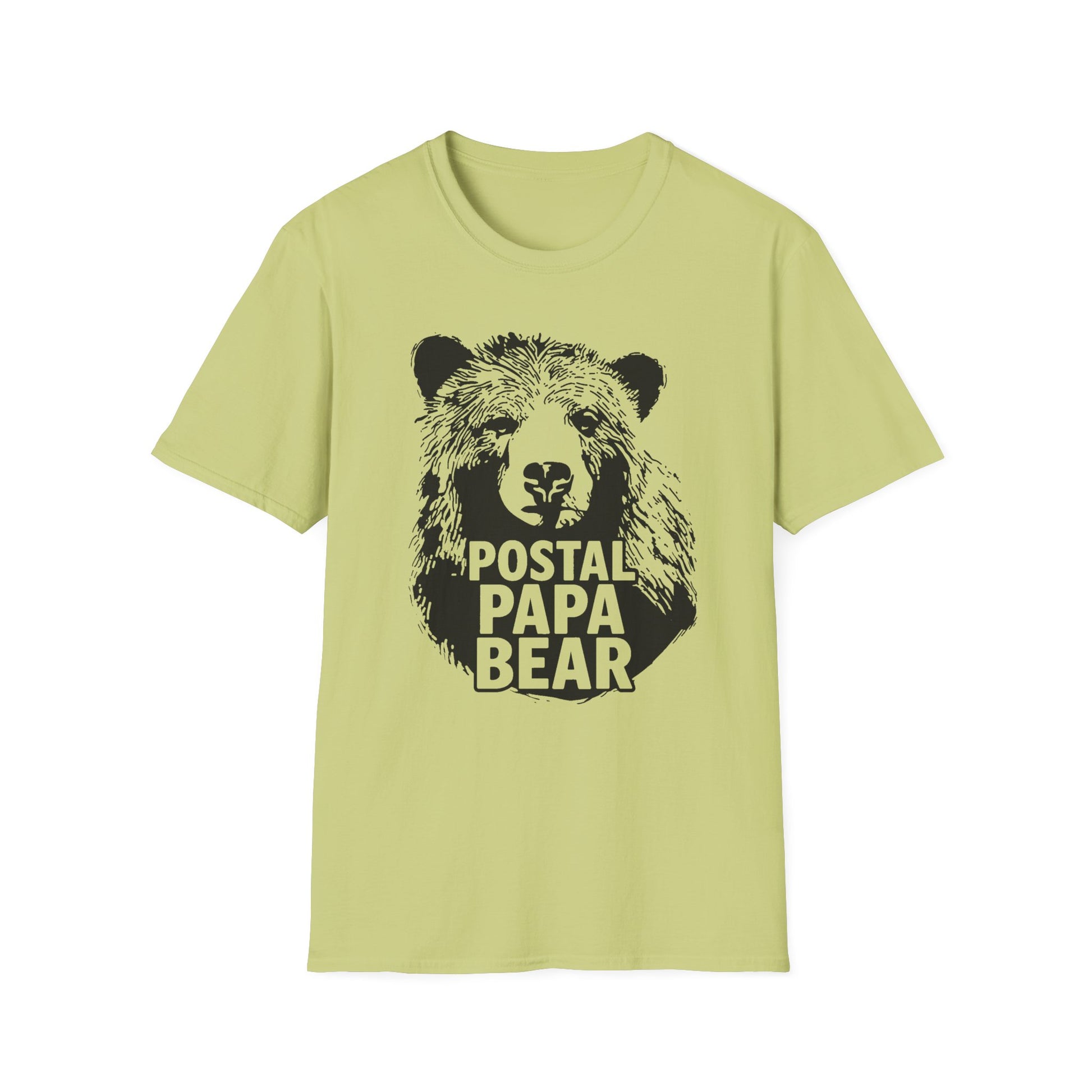 Postal Papa Bear Unisex T-Shirt | Cute Gift for Dads | Family Reunion T-Shirt | Casual Wear | Father's Day Tee | Unique Design
