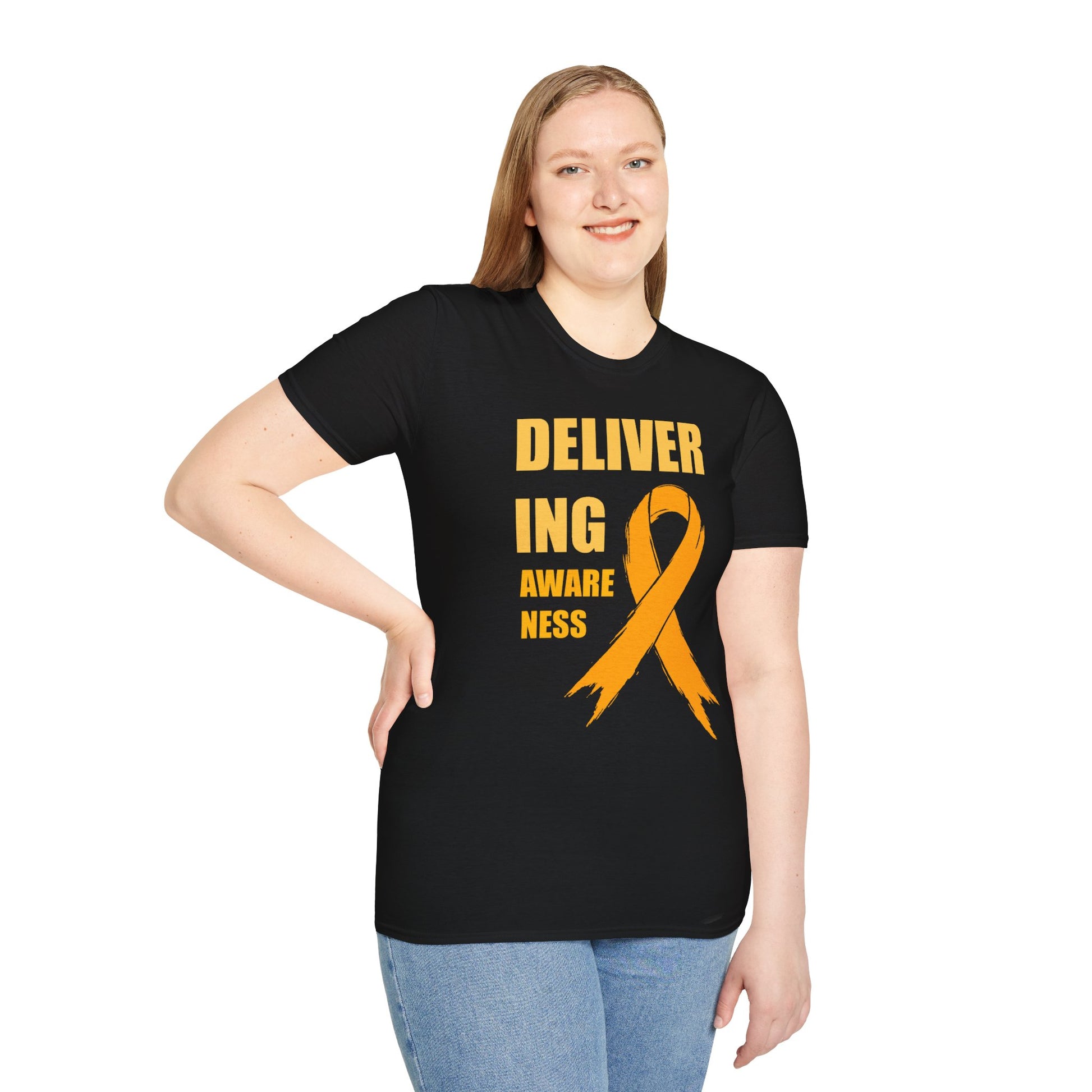 Childhood Cancer Awareness Shirt – Delivering Awareness Gold Ribbon Support Tee
