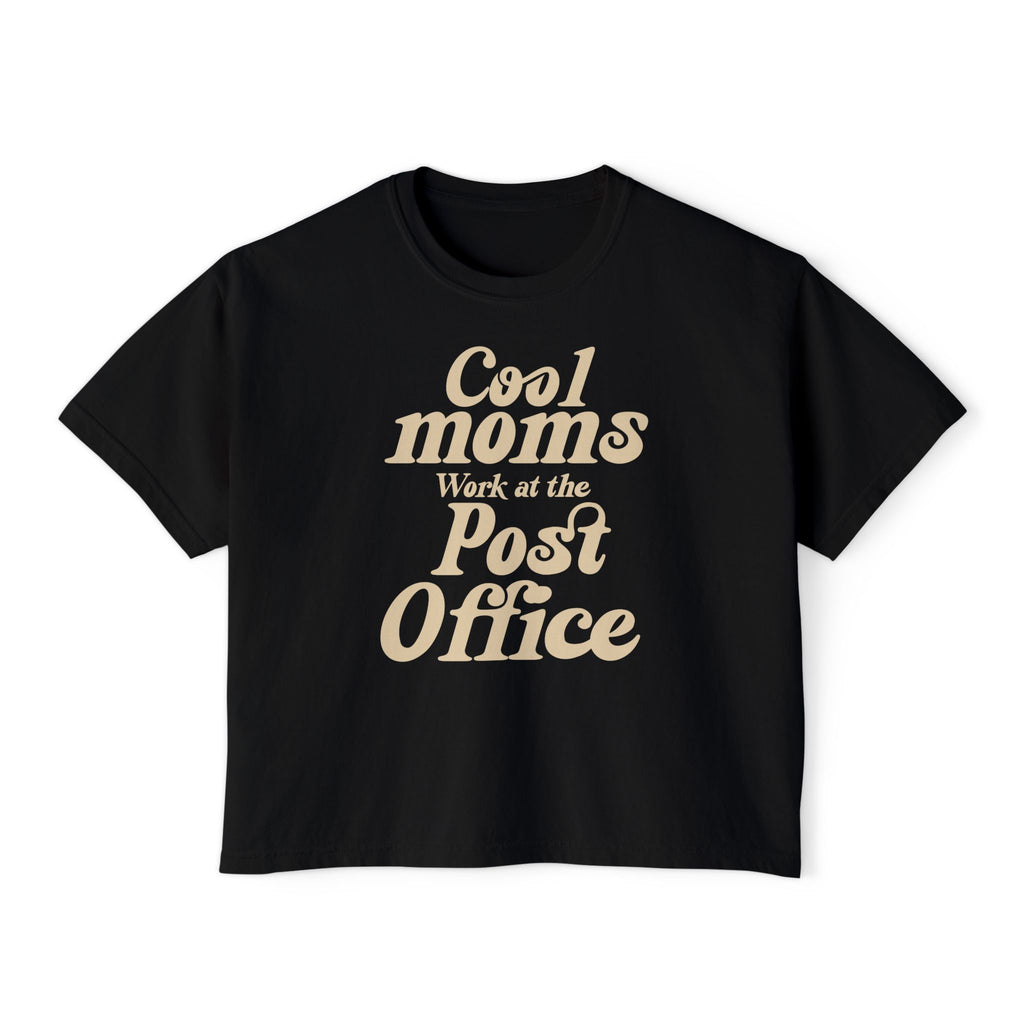 Cool Moms Work at the Post Office Boxy Tee – Funny Mail Worker Shirt, Postal Mom Gift, Cute Delivery Worker T-Shirt, Relaxed Fit Women’s Tee