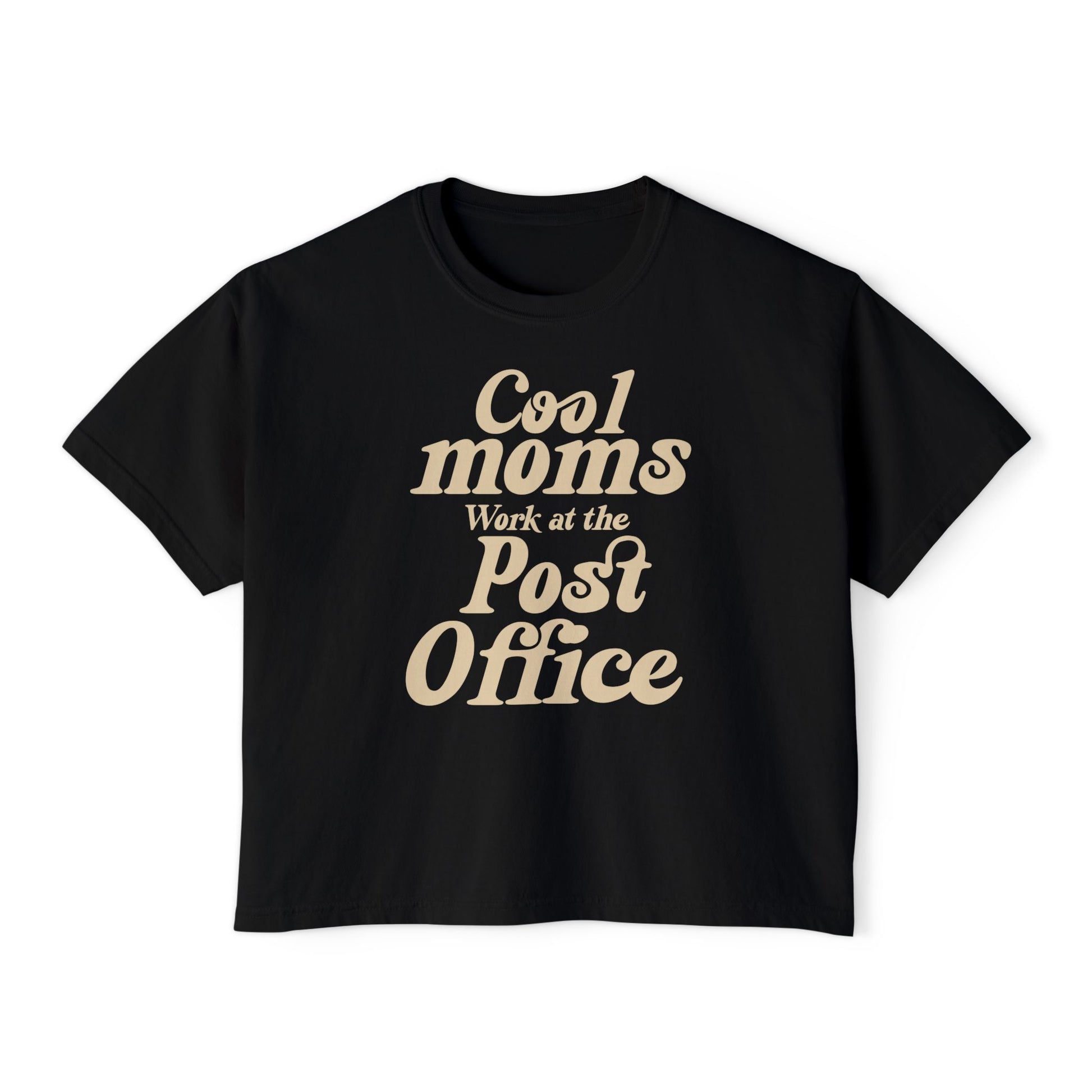 Cool Moms Work at the Post Office Boxy Tee – Funny Mail Worker Shirt, Postal Mom Gift, Cute Delivery Worker T-Shirt, Relaxed Fit Women’s Tee