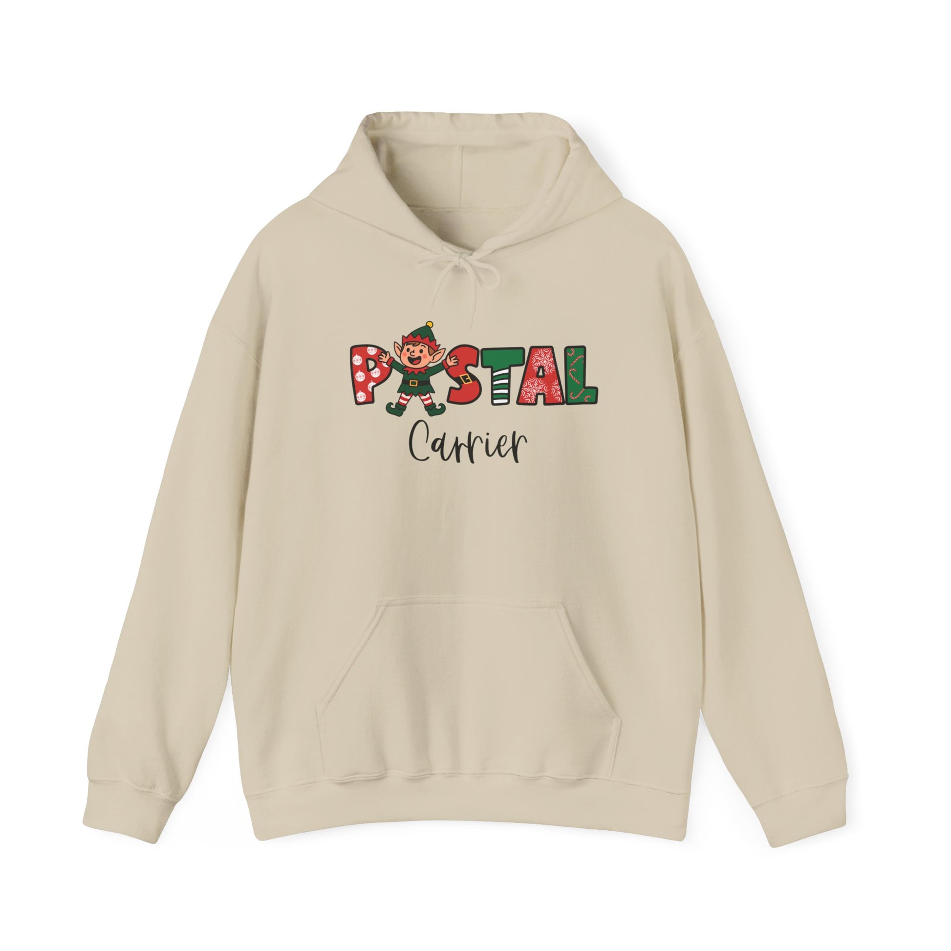 Postal Carrier Design Festive Postal Carrier Hooded Sweatshirt