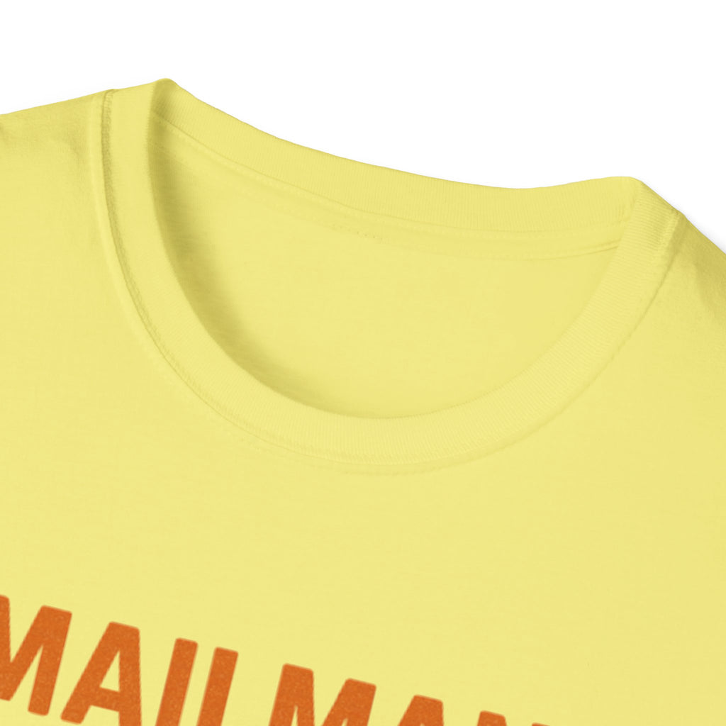 Mailman by Day, Grill Master by Night Unisex Softstyle T-Shirt, Gift for Dad, BBQ T-Shirt, Father's Day Gift, Funny Shirt