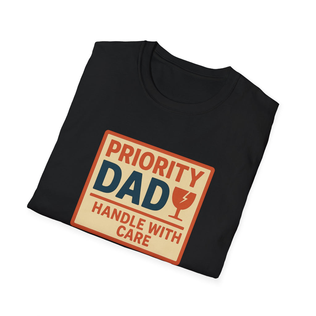 Priority Dad Unisex Softstyle T-Shirt, Father's Day Gift, Funny Dad Tee, Birthday Present for Dad, Casual Family Apparel