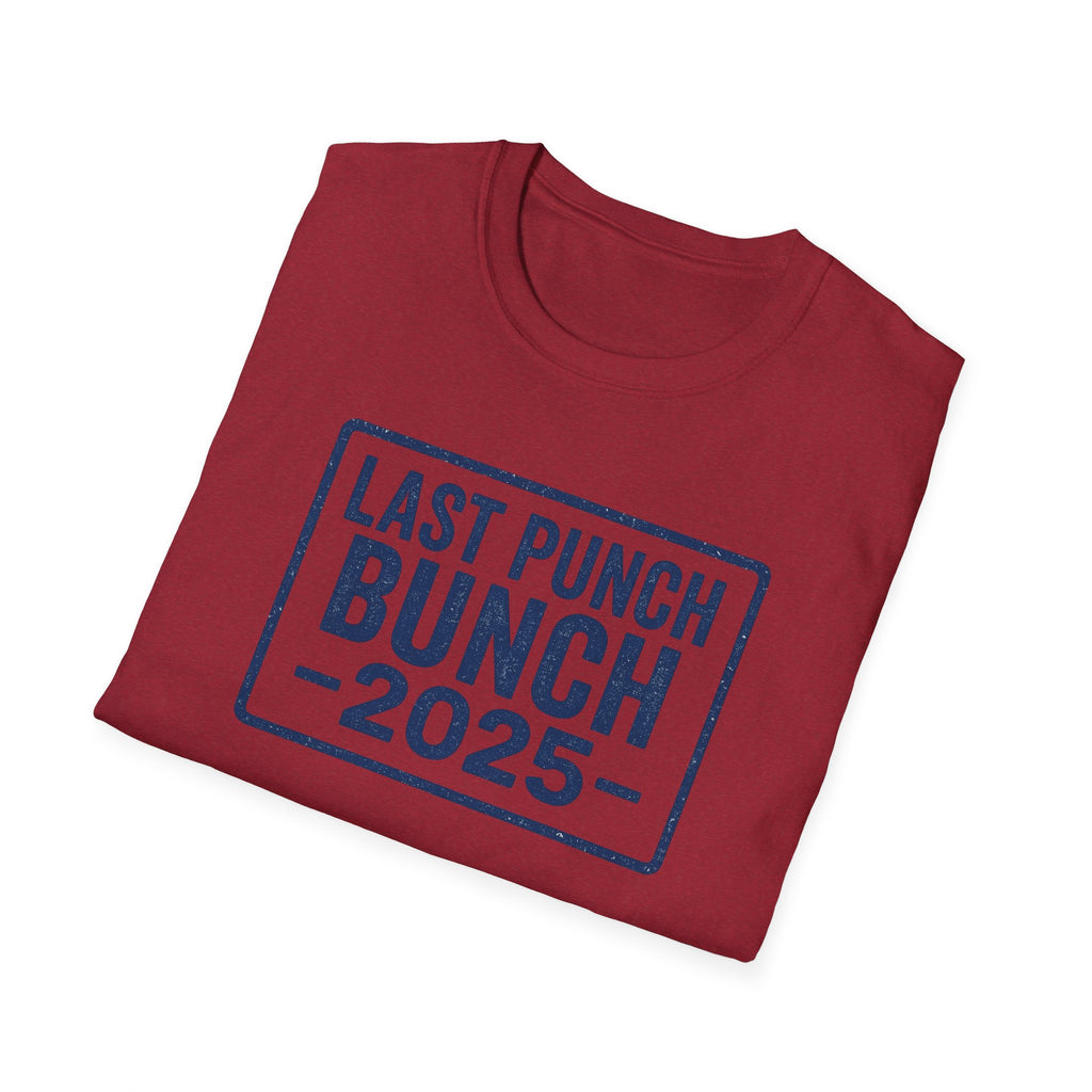 Unisex Softstyle T-Shirt - Last Punch Bunch 2025, Gift Ideas For Retirees, Perfect For Postal Workers