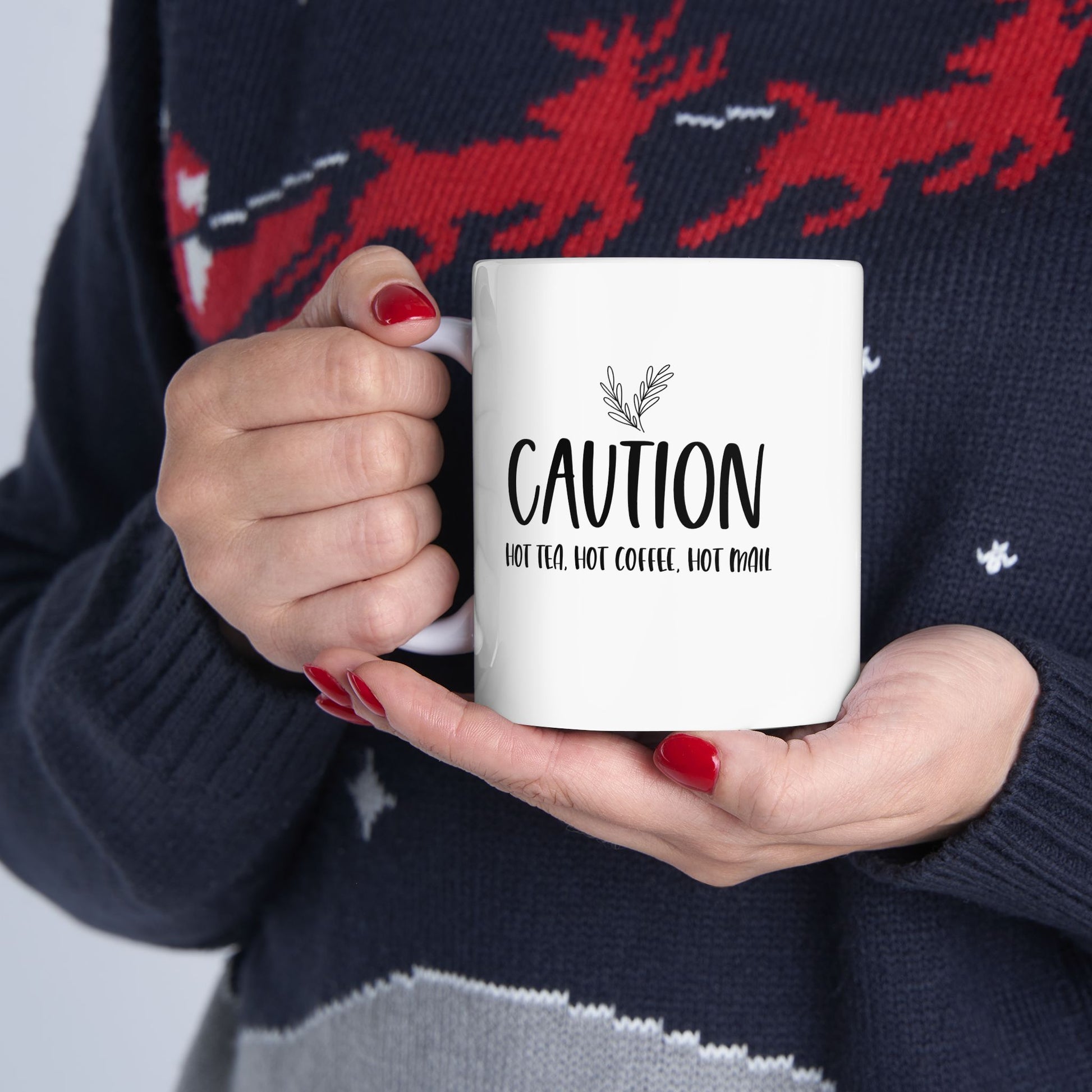 Caution Funny Ceramic Coffee Mug - For Your Daily Dose of Humor