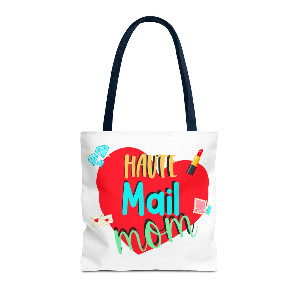 Tote Bag — "Haut Mail Mom" Heart Design Tote for Postal & Mom Gifts