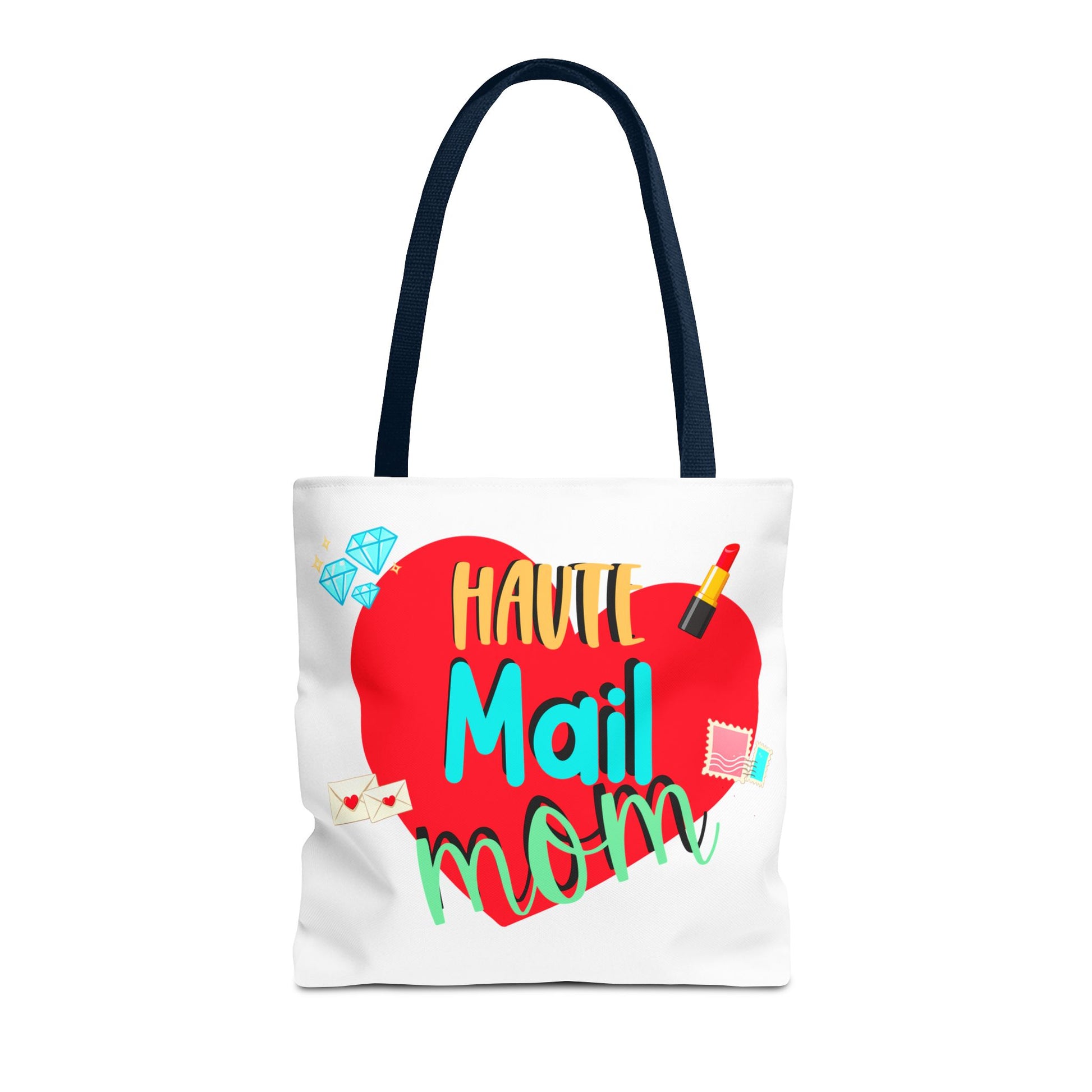 Tote Bag — "Haut Mail Mom" Heart Design Tote for Postal & Mom Gifts
