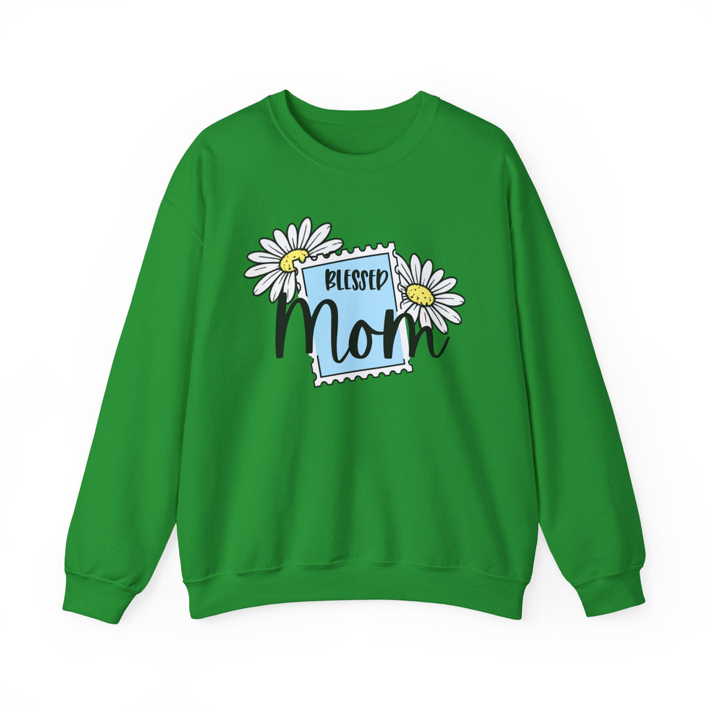 Blessed Mom Sweatshirt – Cute Mother’s Day Gift for Mom | Minimalist Stamp Design Crewneck | Mama Gift, Gift for Her