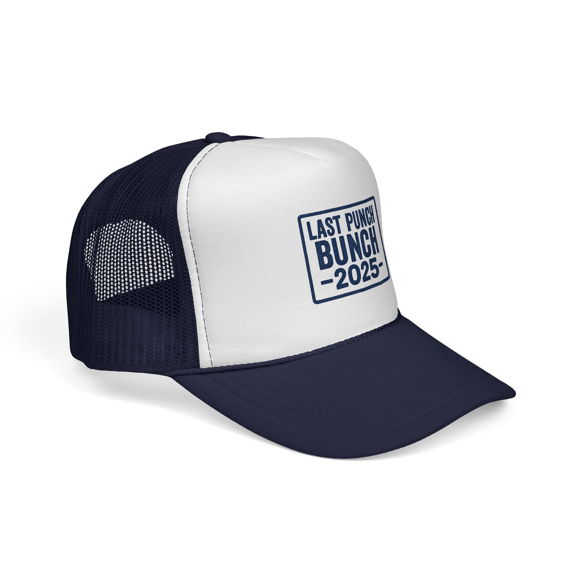 Last Punch Bunch 2025 Trucker Cap - Fun Casual Headwear for Celebrations, Retirement Gifts, Gifts For Postal Workers
