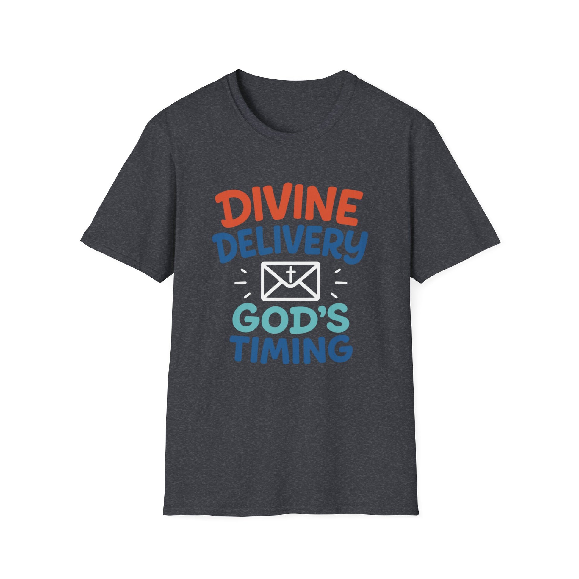 Divine Delivery God's Timing T-Shirt, Unisex Graphic Tee, Inspirational Birth Announcement Shirt, Faith-Based Gift, Religious Apparel