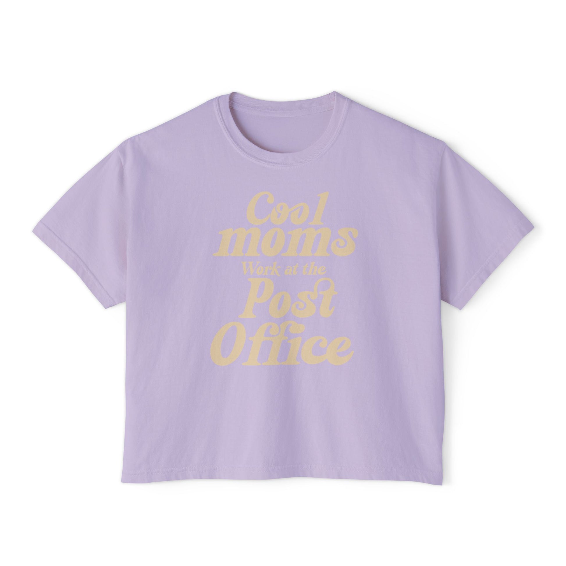 Cool Moms Work at the Post Office Boxy Tee – Funny Mail Worker Shirt, Postal Mom Gift, Cute Delivery Worker T-Shirt, Relaxed Fit Women’s Tee