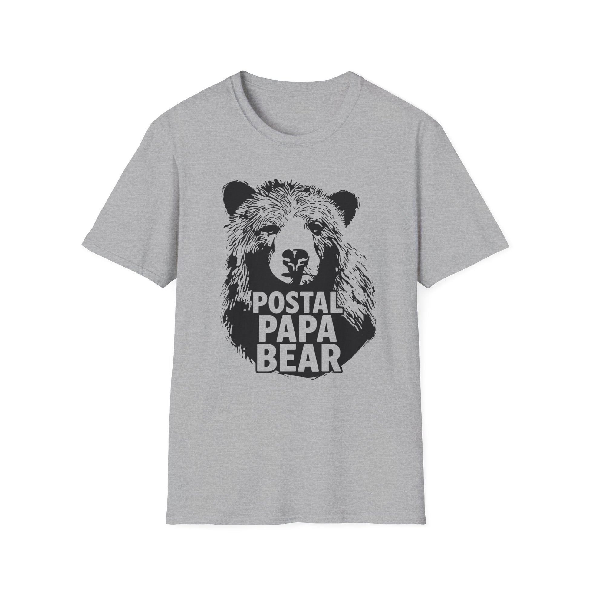 Postal Papa Bear Unisex T-Shirt | Cute Gift for Dads | Family Reunion T-Shirt | Casual Wear | Father's Day Tee | Unique Design