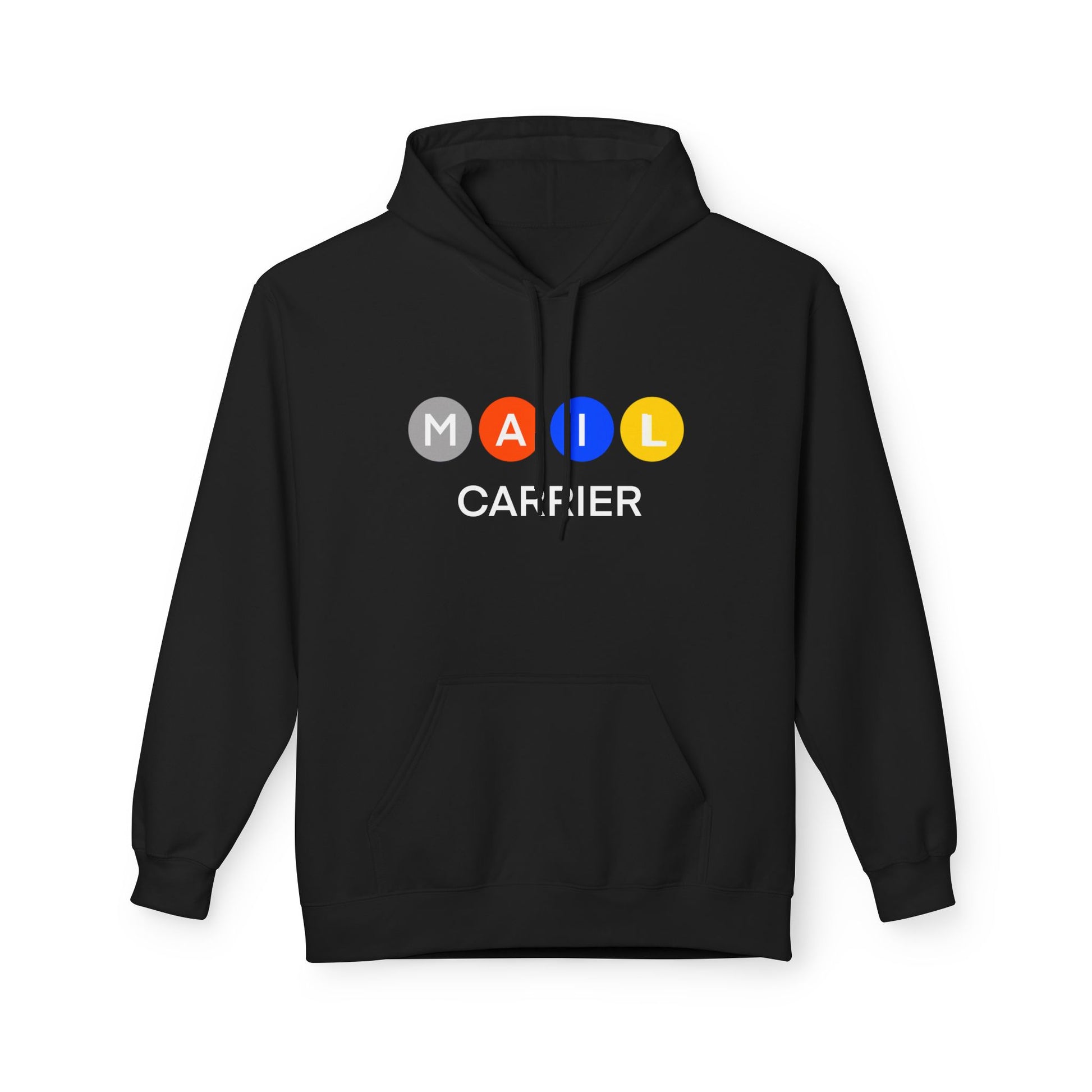 Mail Carrier Hoodie  — Colorful Button Design