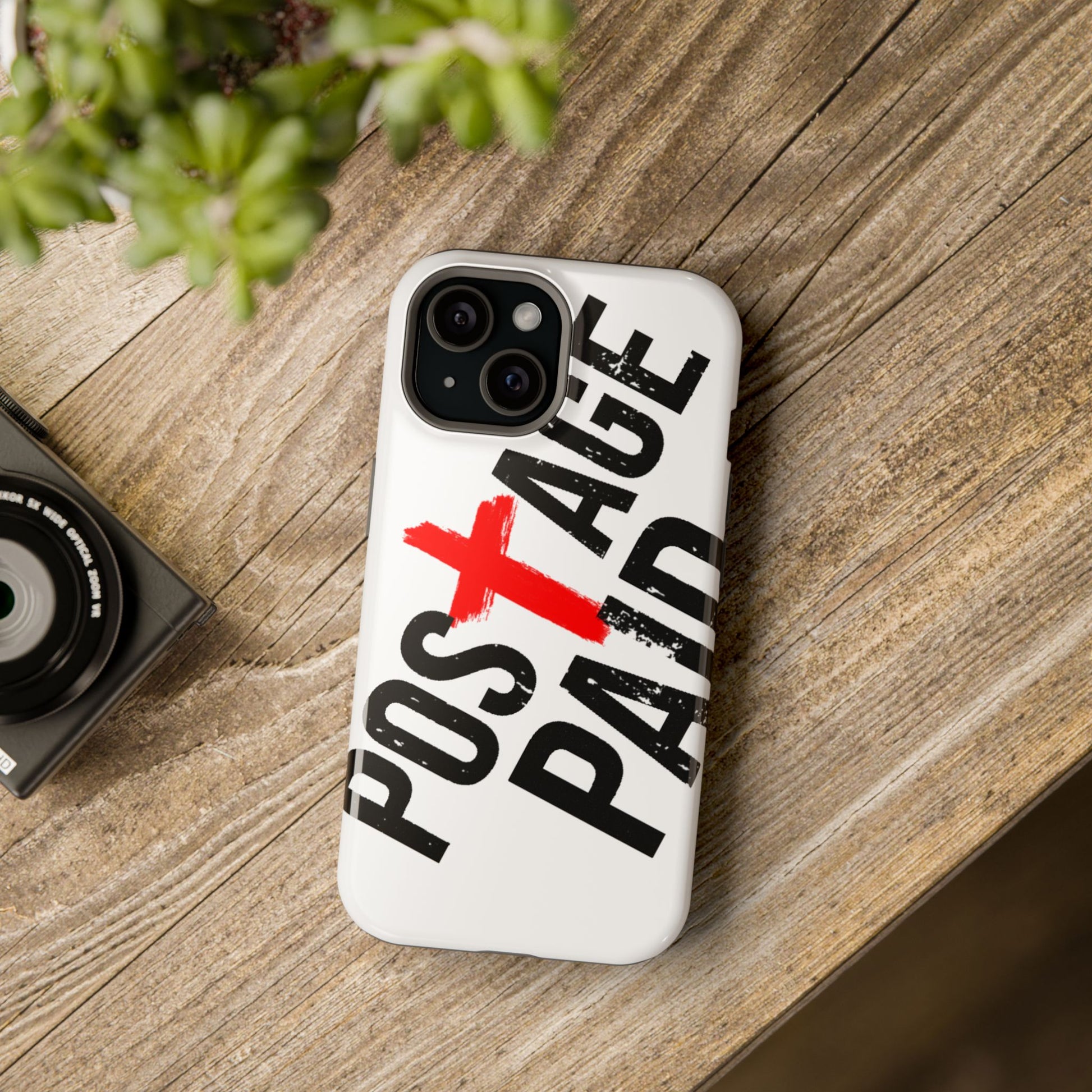 Postage Paid Impact-Resistant Phone Case - 'Postage Paid' Design, Inspiration Phone Case, Gifts For Faith Believers, Gifts For Postal Workers, Inspirational Gifts.