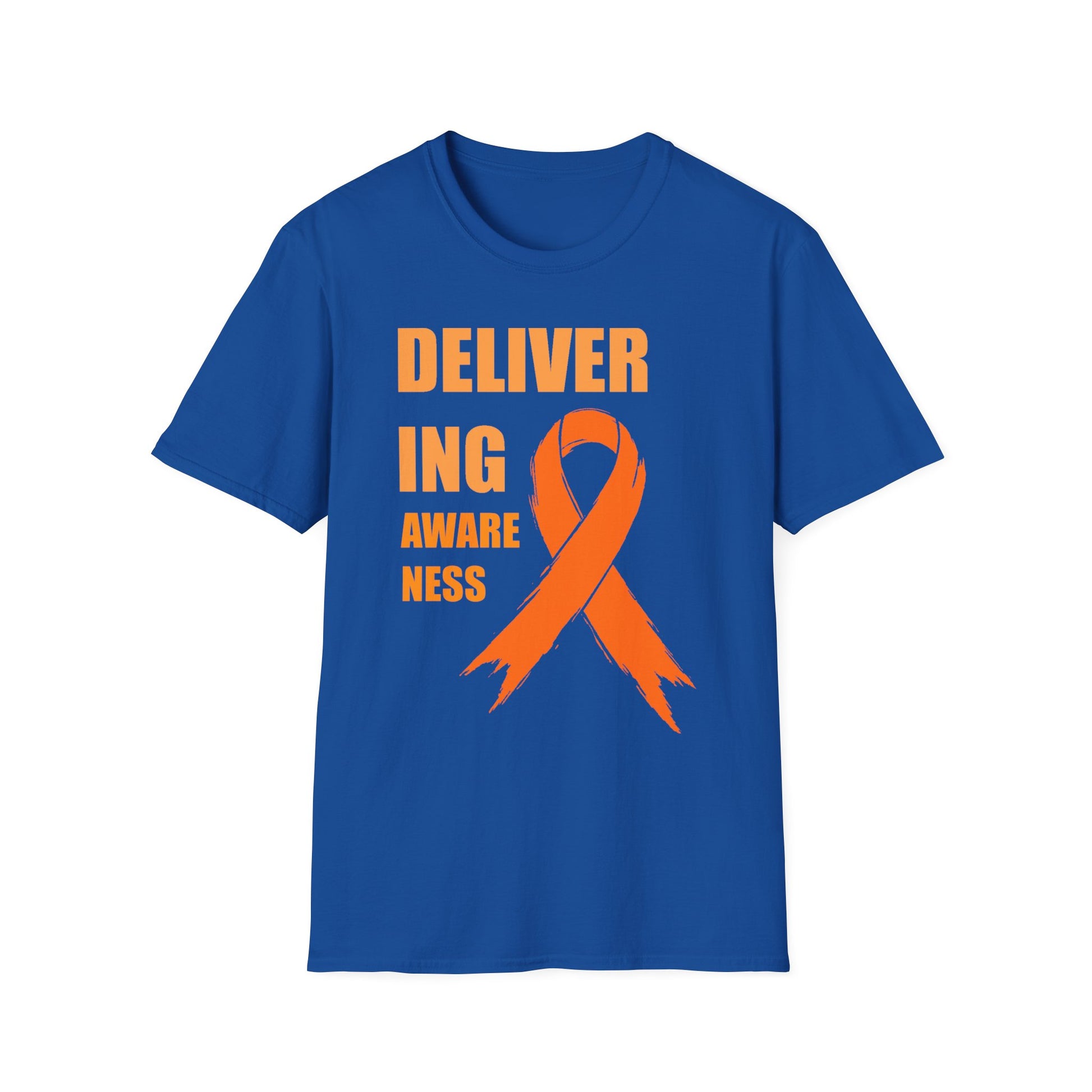 Multiple Sclerosis Awareness Shirt – Delivering Awareness Orange Ribbon Support Tee